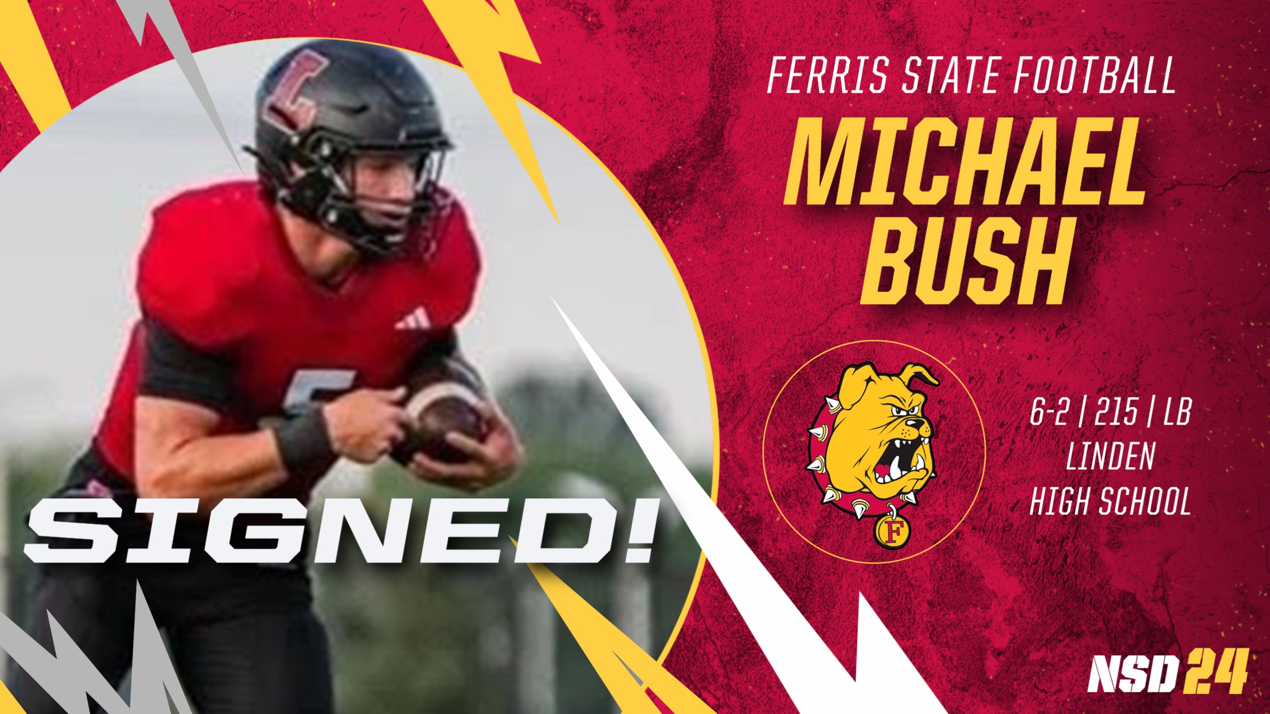 2024 Ferris State Football Signee: Michael Bush