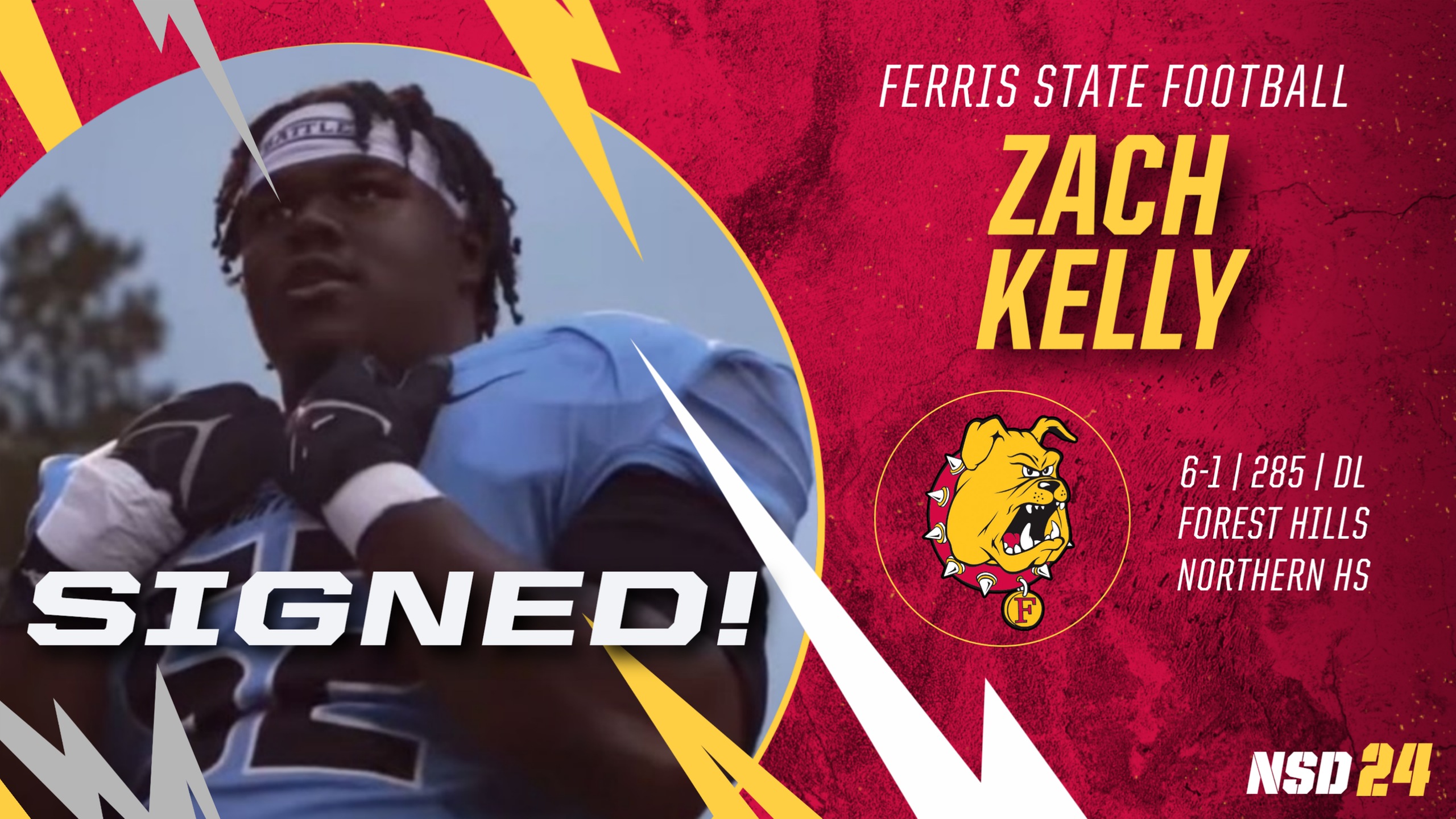 2024 Ferris State Football Signee: Zach Kelly