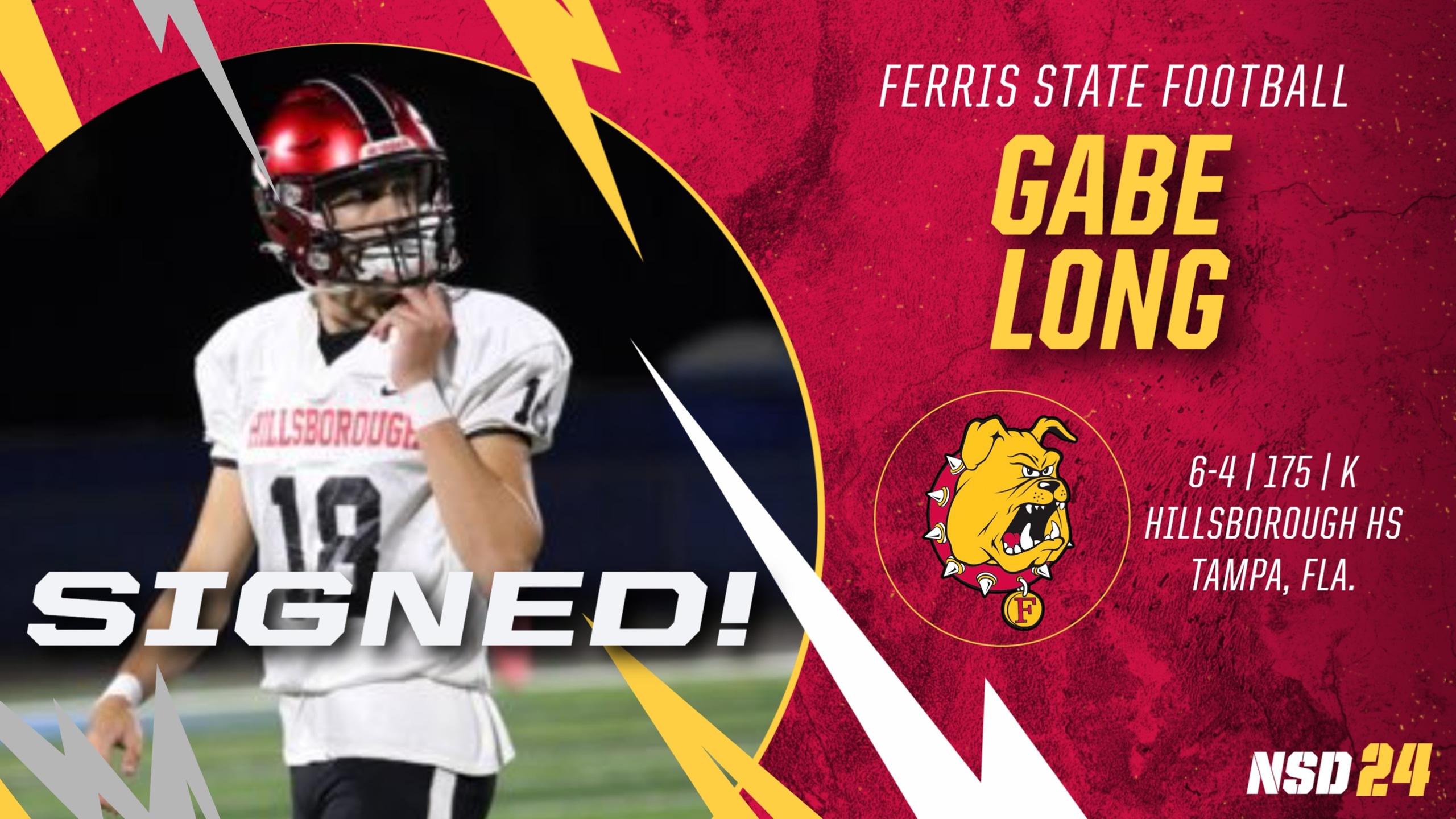 2024 Ferris State Football Signee: Gabe Long