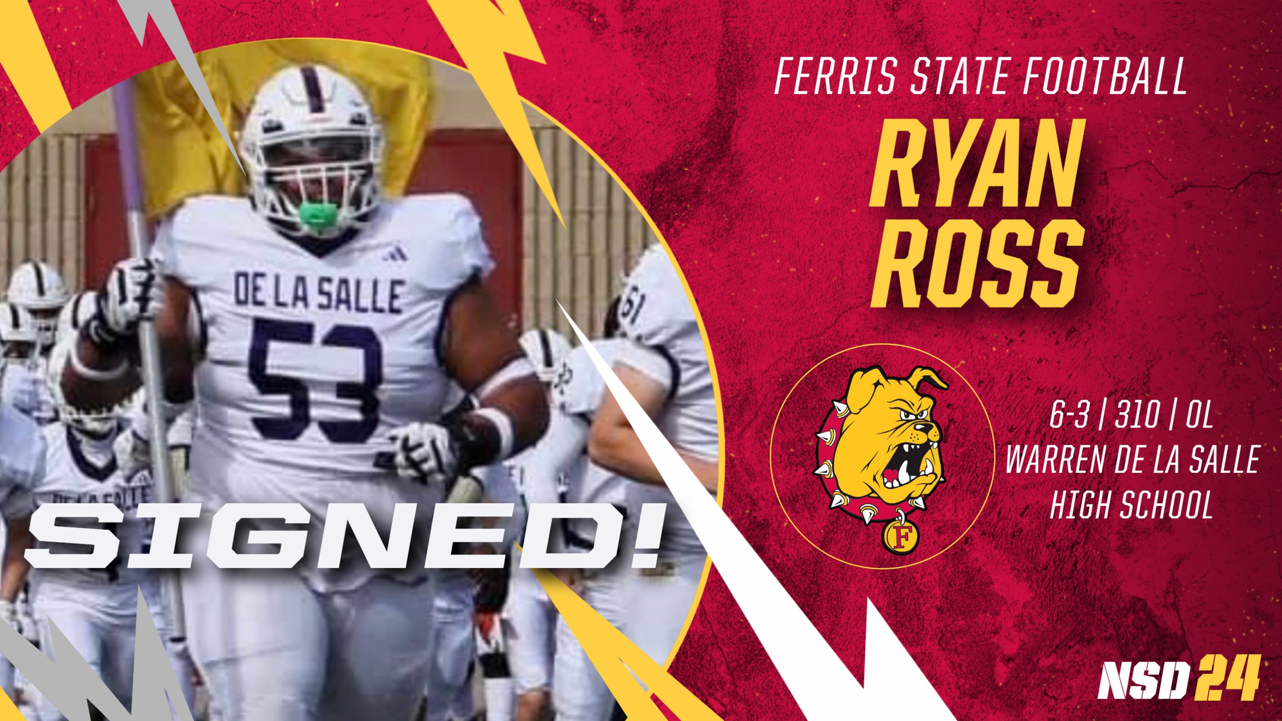 2024 Ferris State Football Signee: Ryan Ross