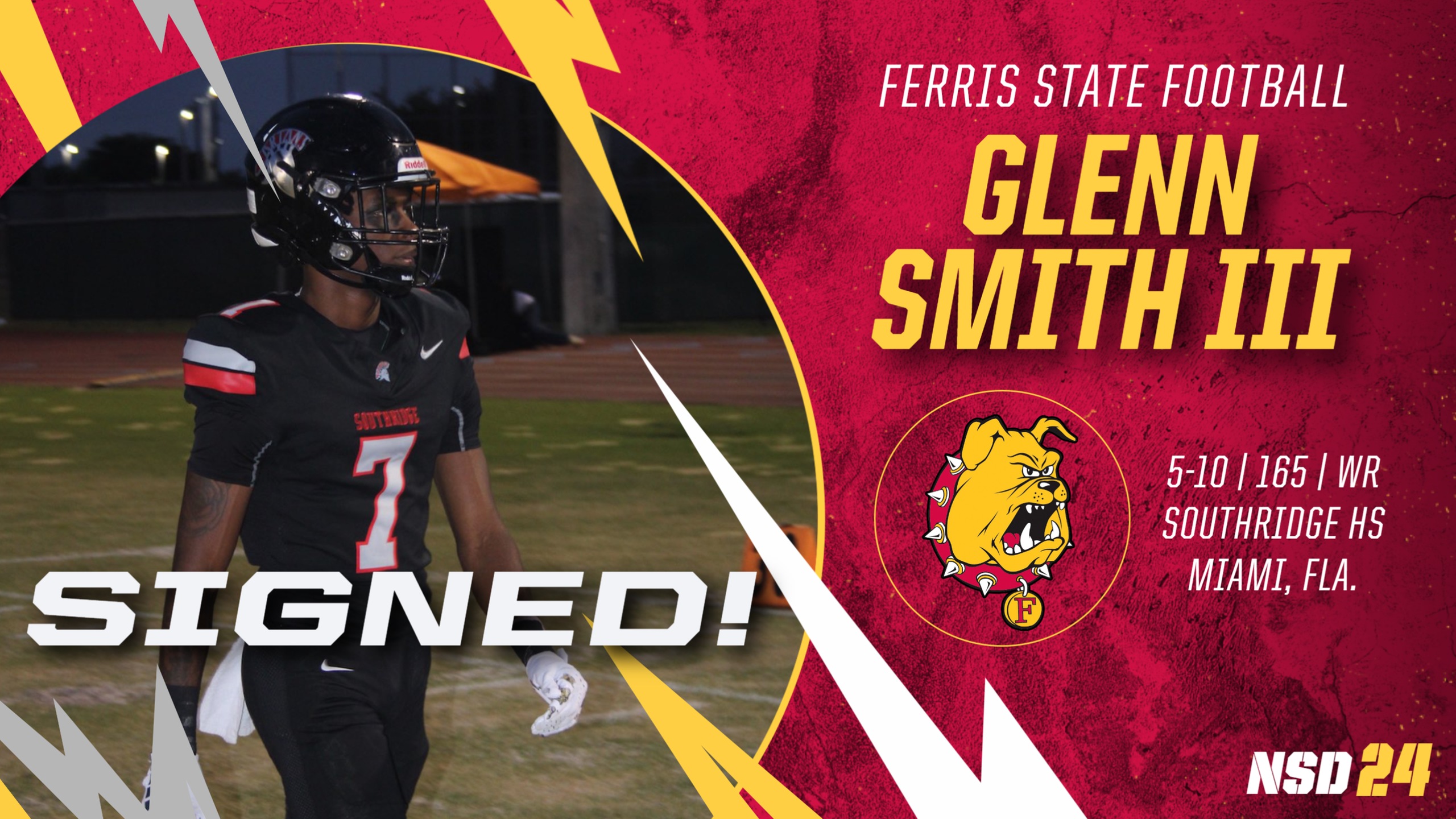 2024 Ferris State Football Signee: Glenn Smith III