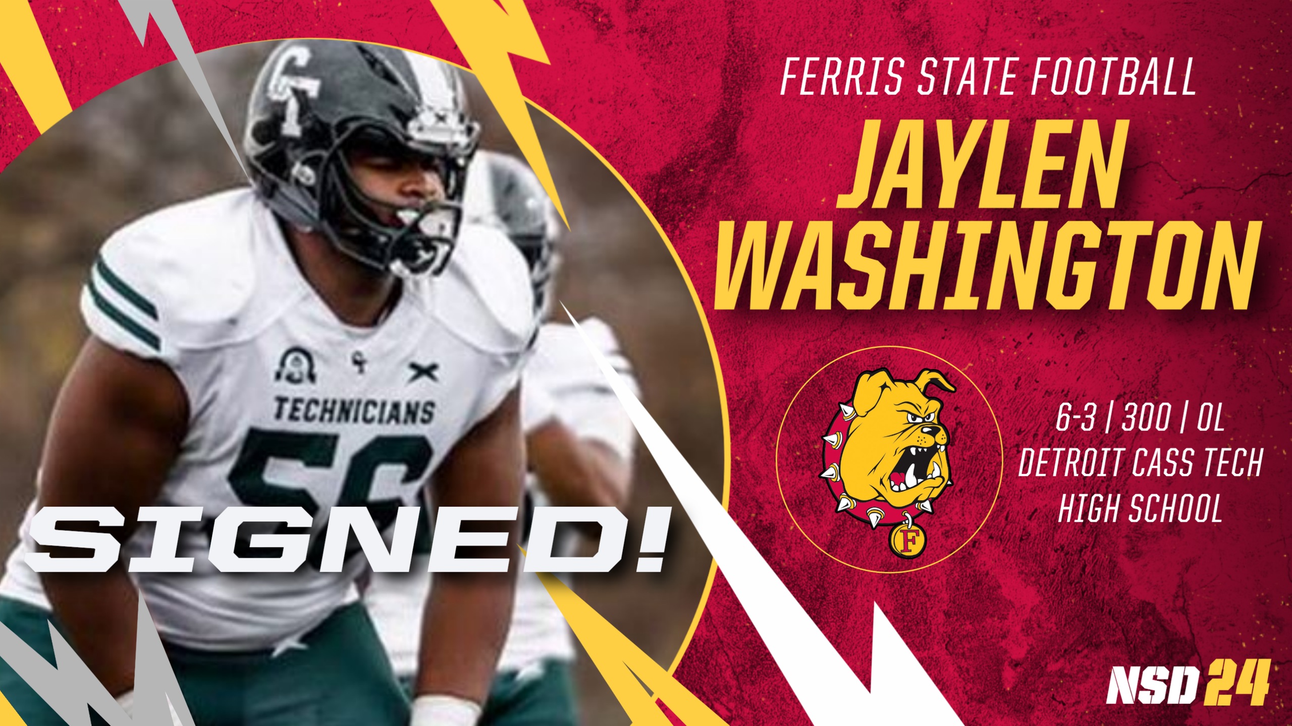 2024 Ferris State Football Signee: Jaylen Washington