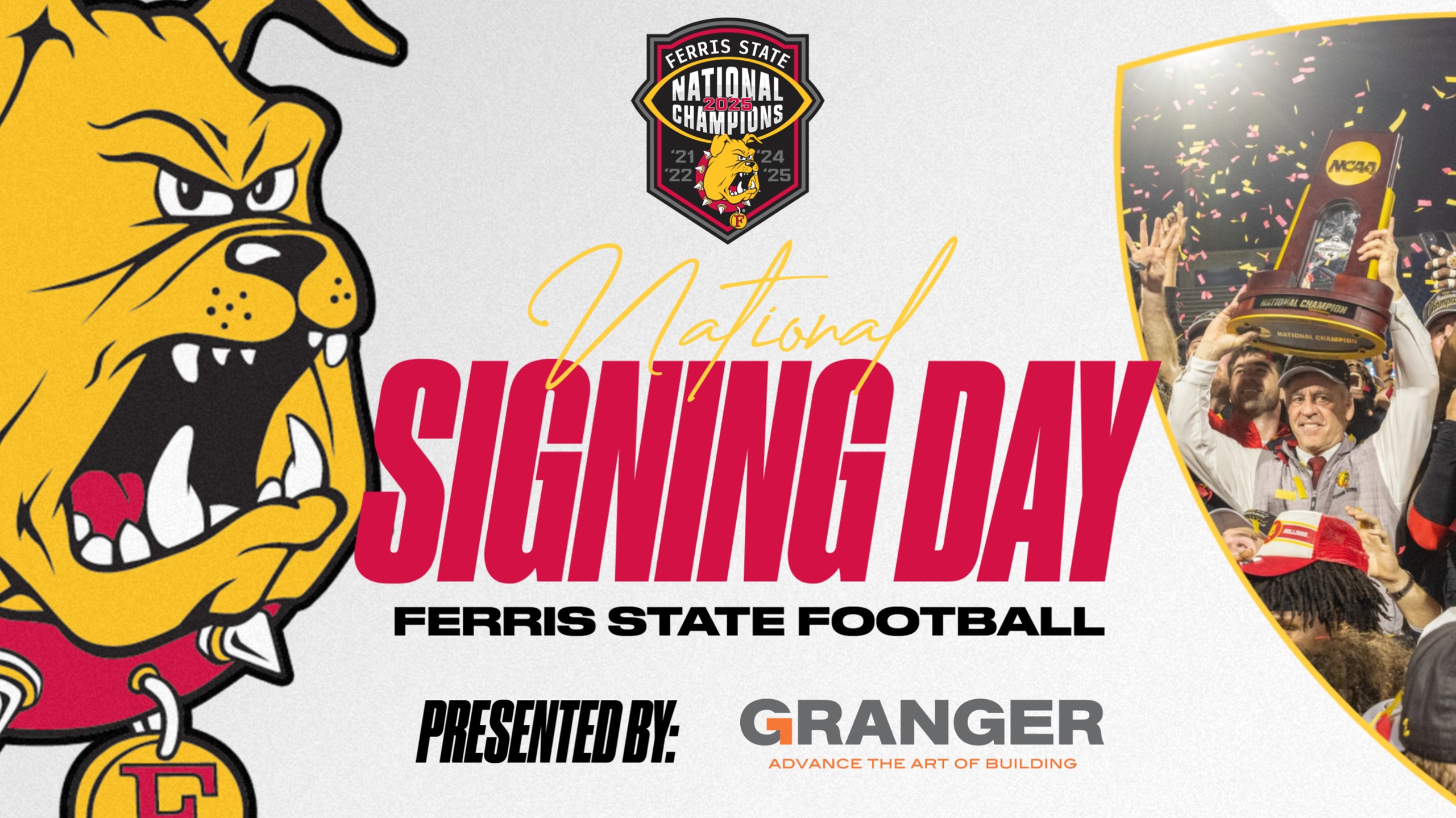 Watch The Ferris State Football National Signing Day Press Conference - Wednesday, 2 pm ET