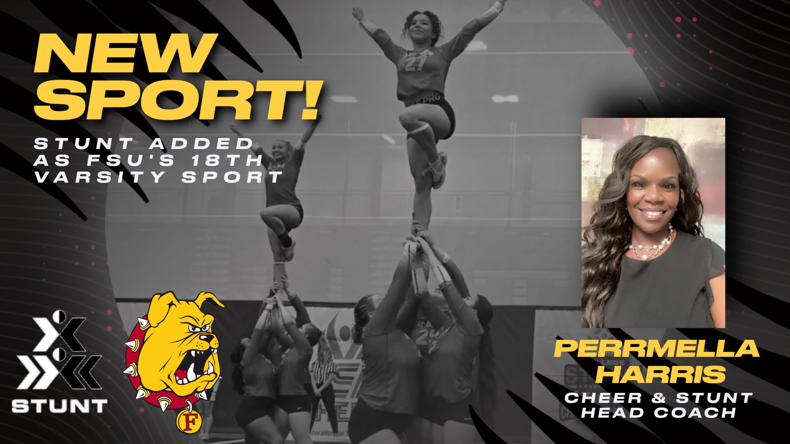 Ferris State University Adds 18th Varsity Program; Perrmella Harris Tabbed To Lead New FSU STUNT Program