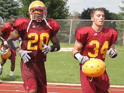 The Bulldog football team continues fall camp (Photo Courtesy Big Rapids Pioneer)