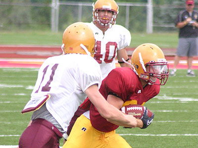 The Bulldogs held their first scrimmage of fall camp on Saturday (Photo by Sandy Gholston)