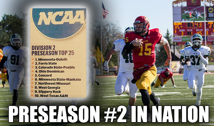 Defending GLIAC Champion Ferris State Tabbed #2 Nationally In Preseason Poll
