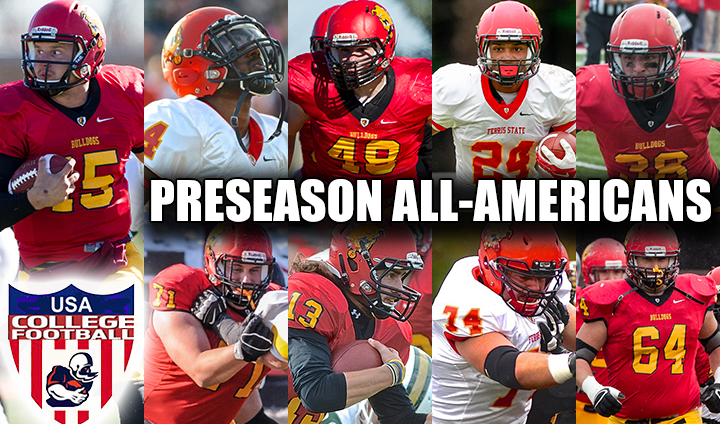 NINE Members Of Nation's #2 Ferris State Football Team Claim Preseason All-America Honors
