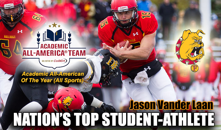 Ferris State's Vander Laan Receives MAJOR Award As Nation's Top Academic All-America Athlete