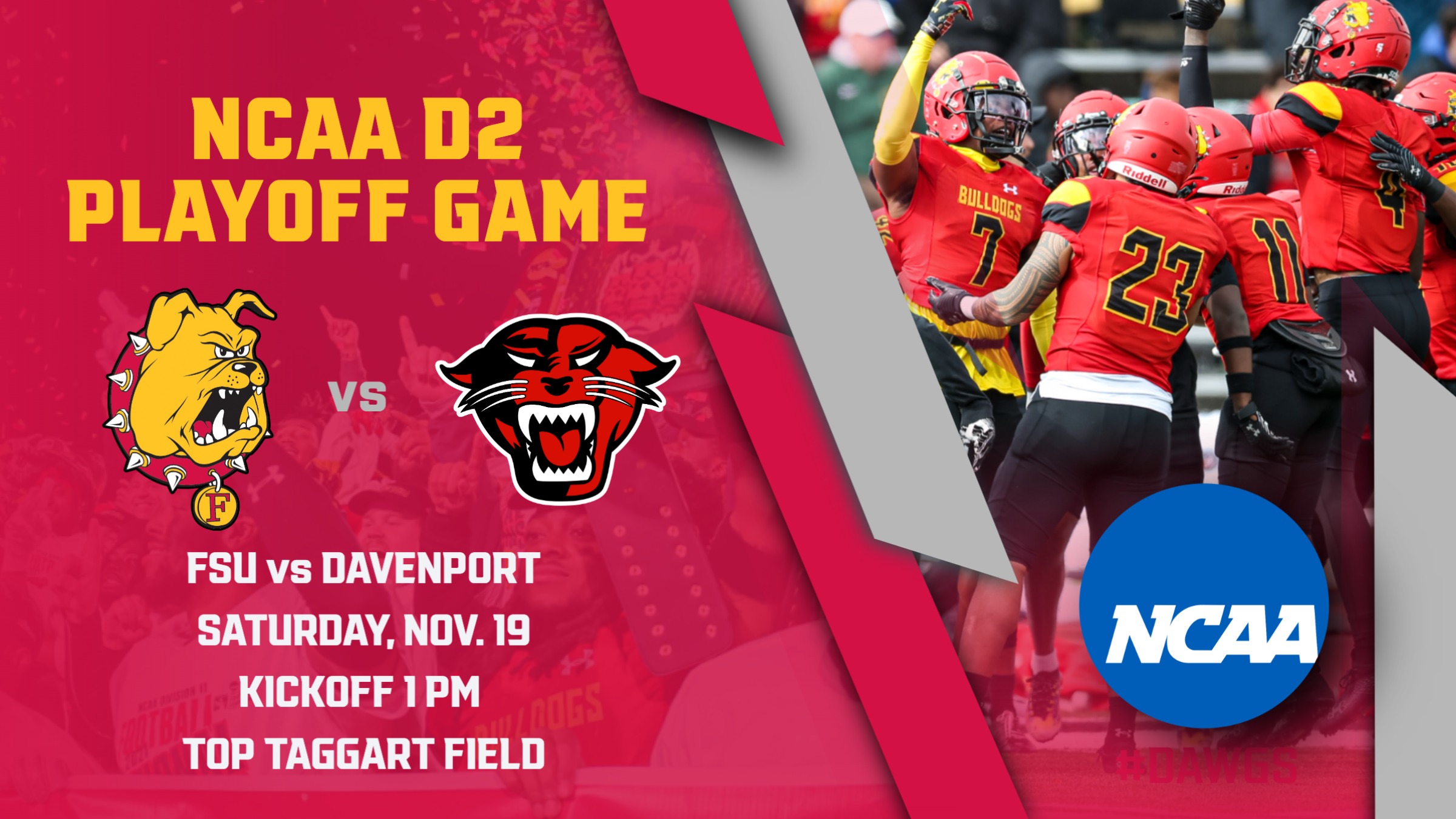 PREVIEW: Ferris State Opens D2 Playoff Action At Home Saturday Against Davenport