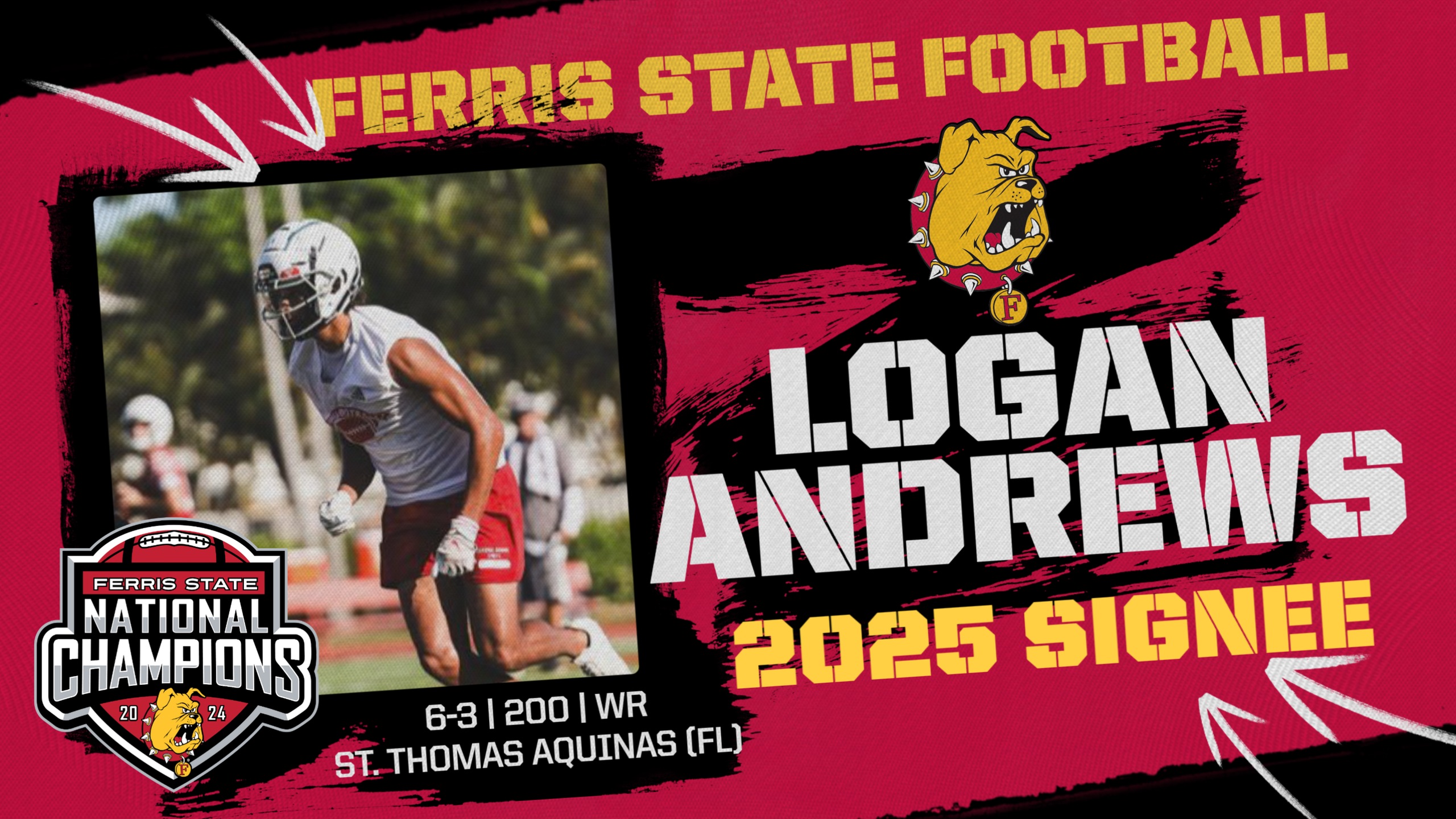 2025 Ferris State Football Signee: Logan Andrews
