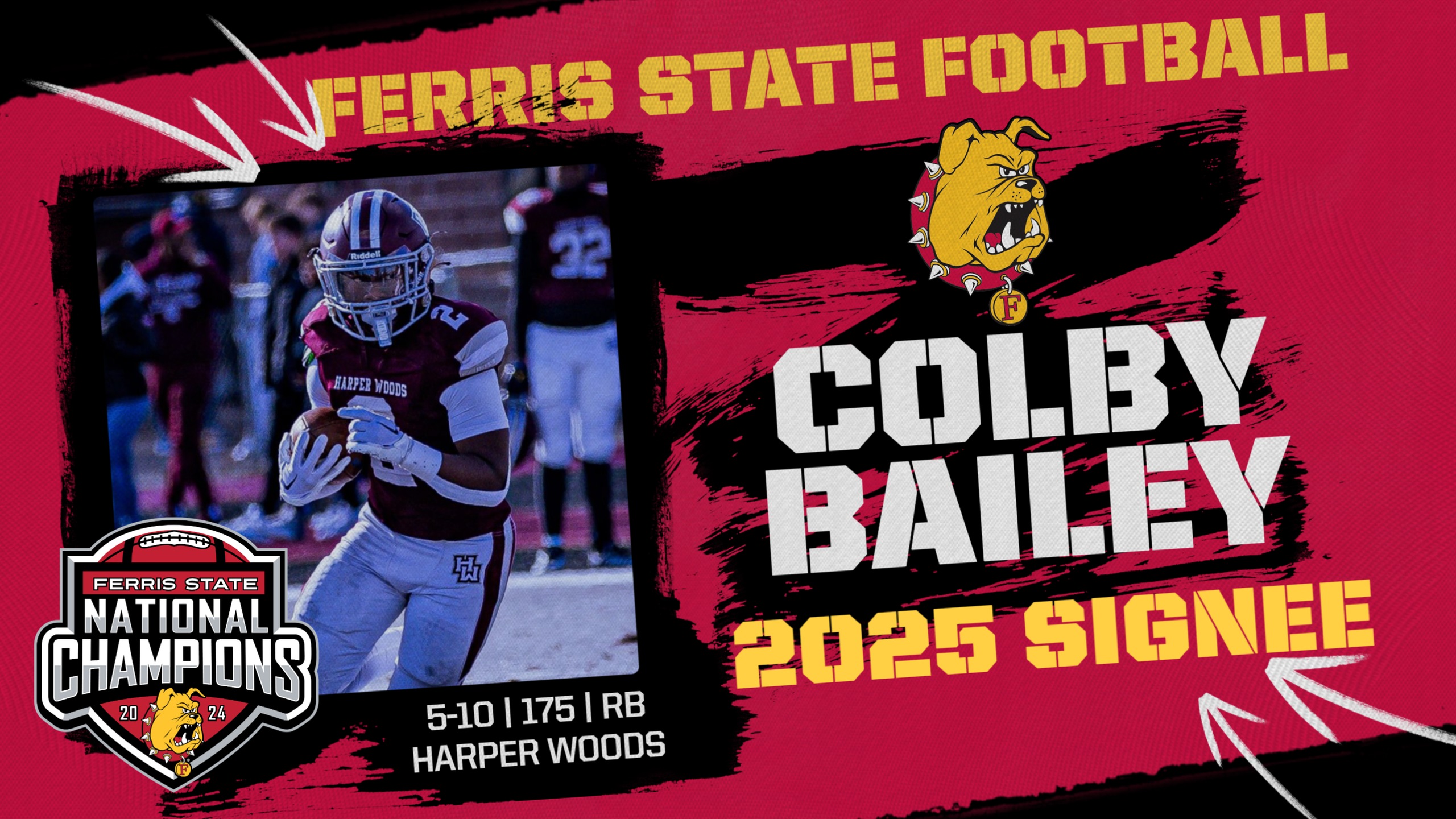 2025 Ferris State Football Signee: Colby Bailey