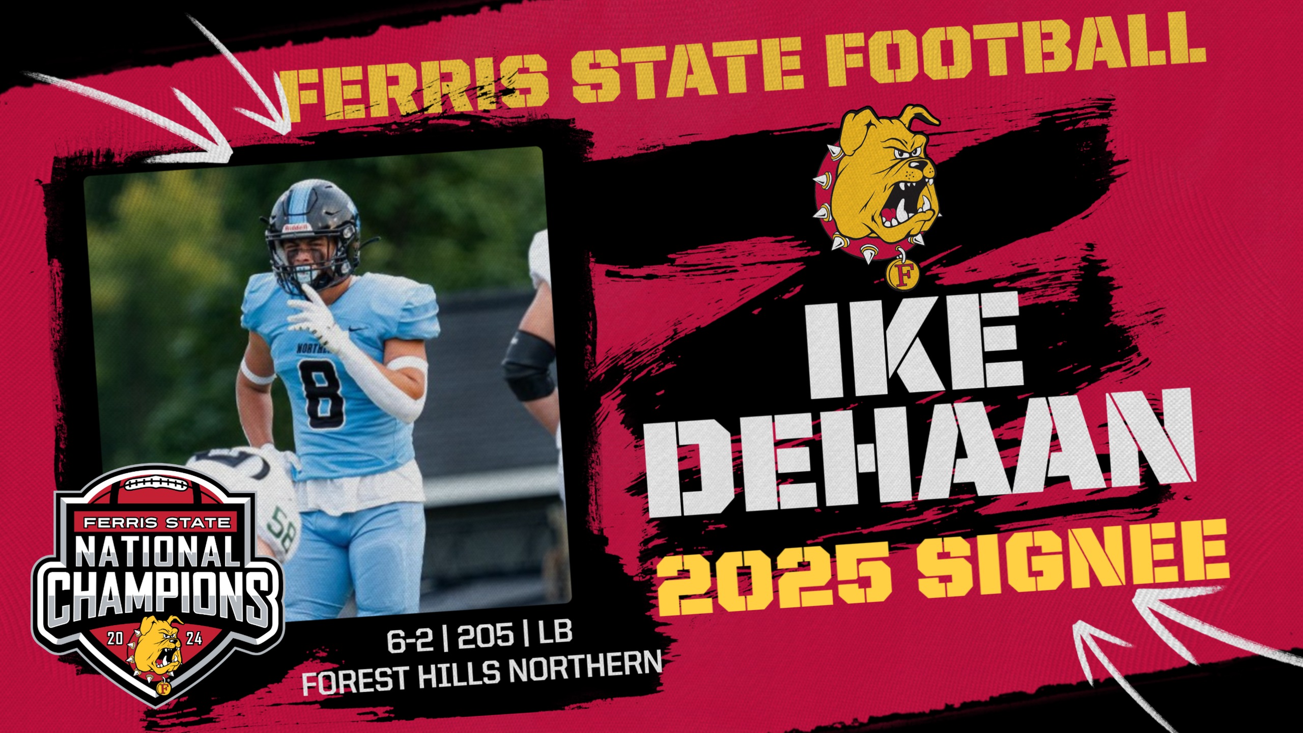 2025 Ferris State Football Signee: Ike DeHaan