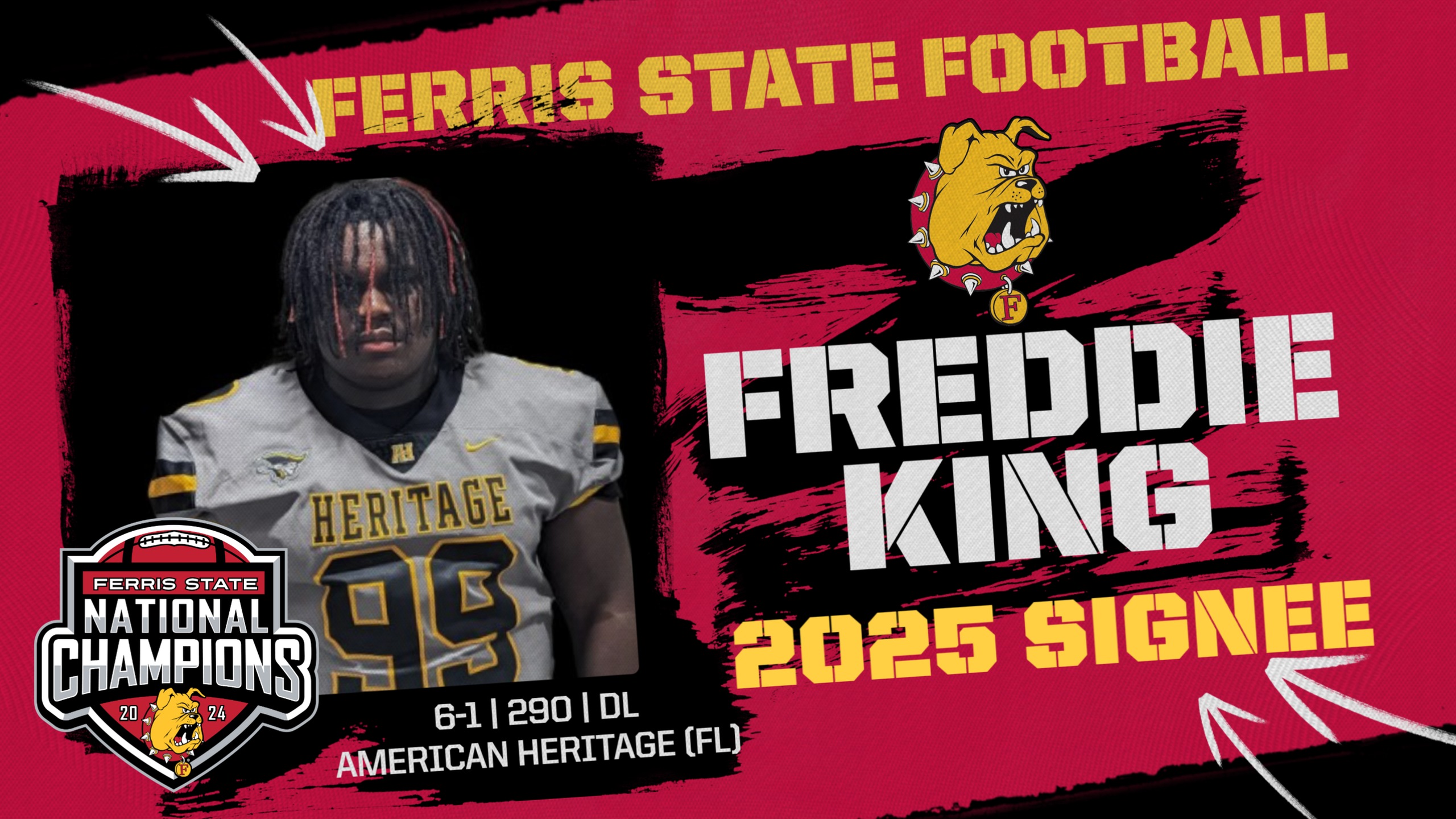 2025 Ferris State Football Signee: Freddie King