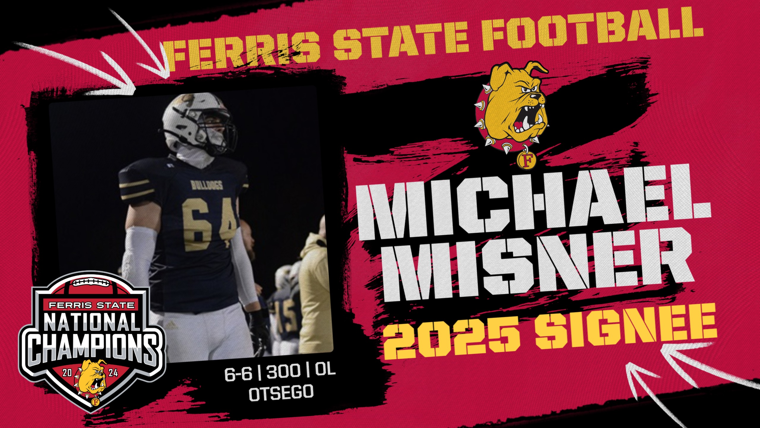 2025 Ferris State Football Signee: Michael Misner