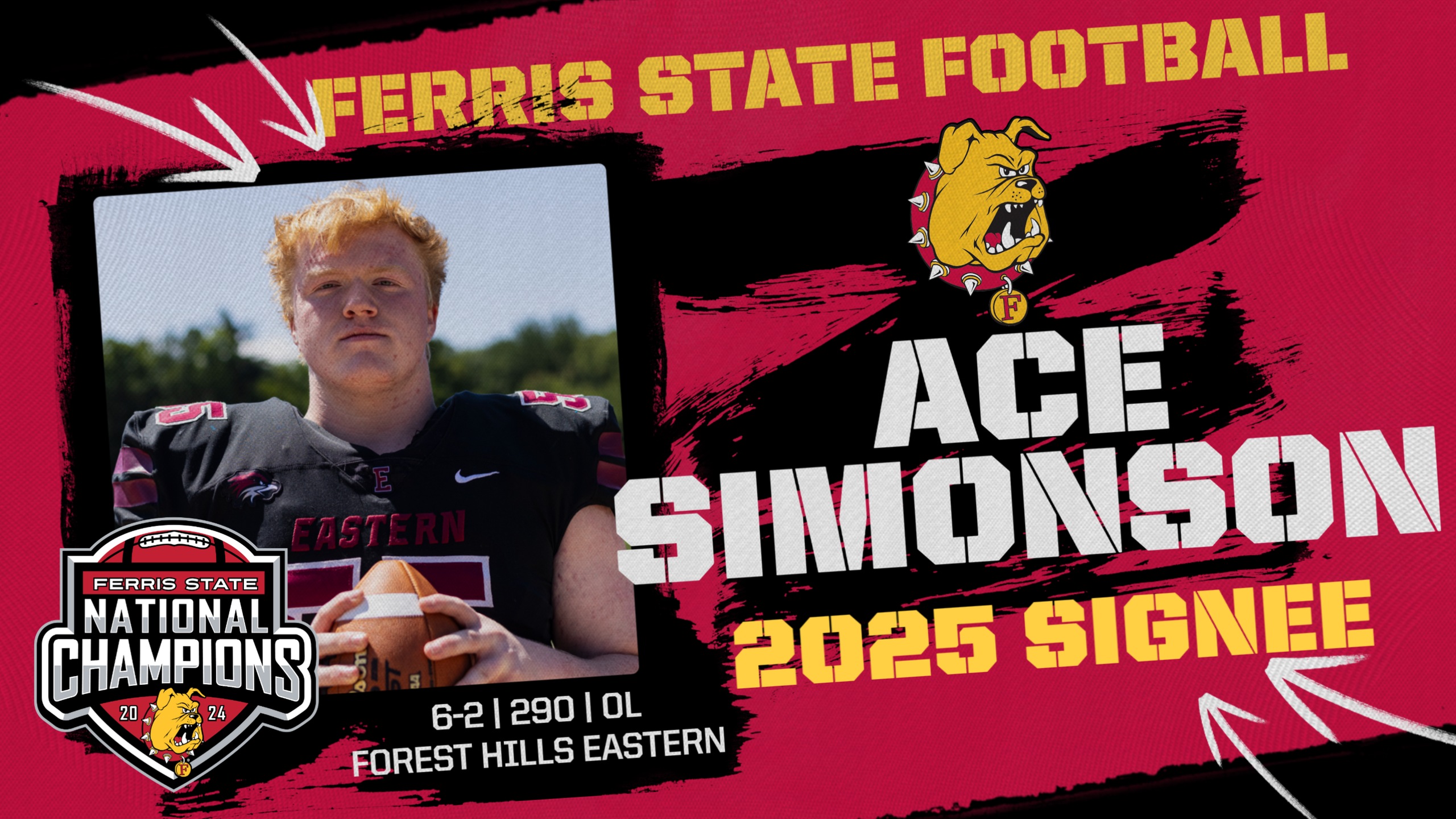 2025 Ferris State Football Signee: Ace Simonson