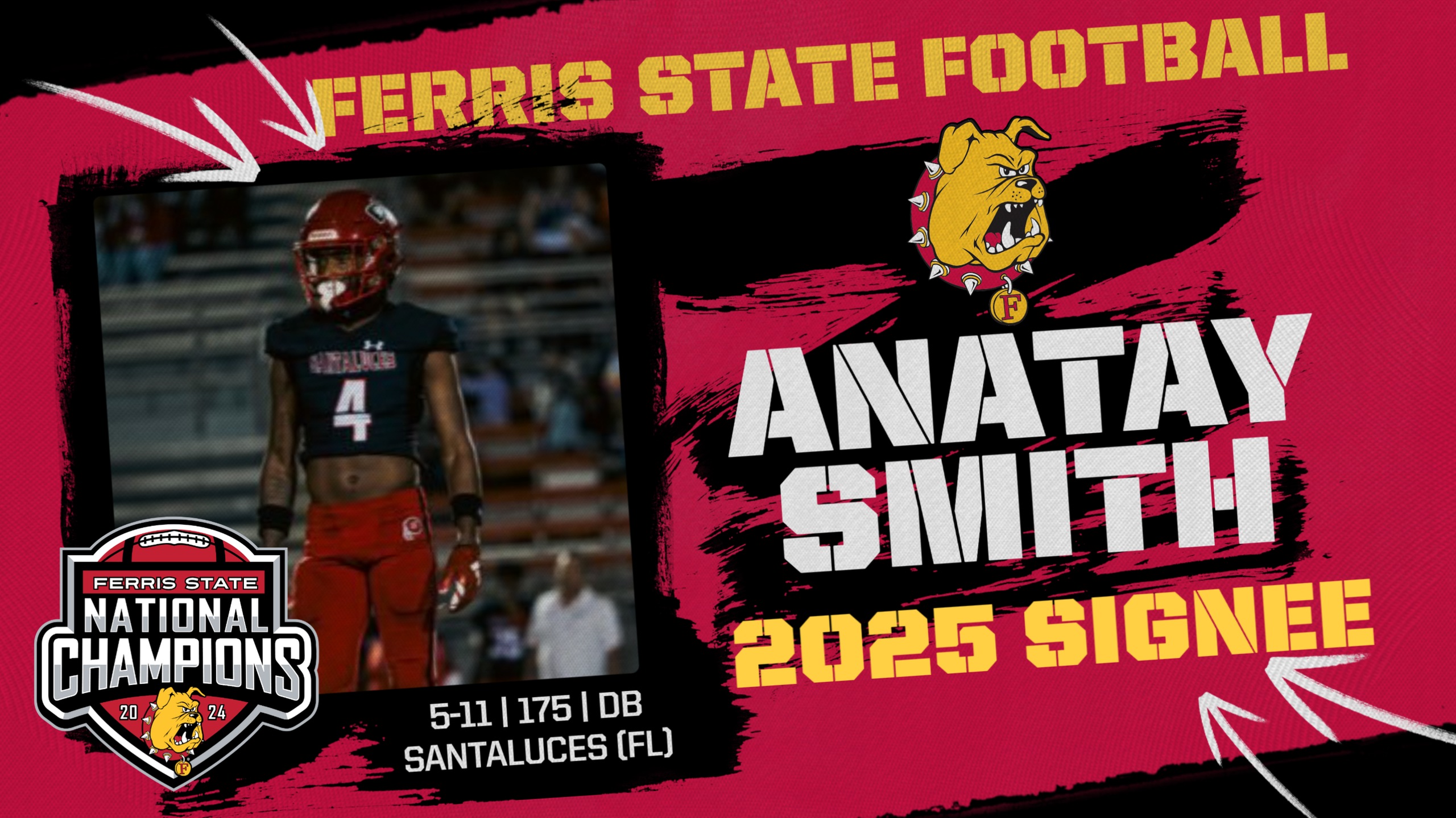 2025 Ferris State Football Signee: AnaTay Smith
