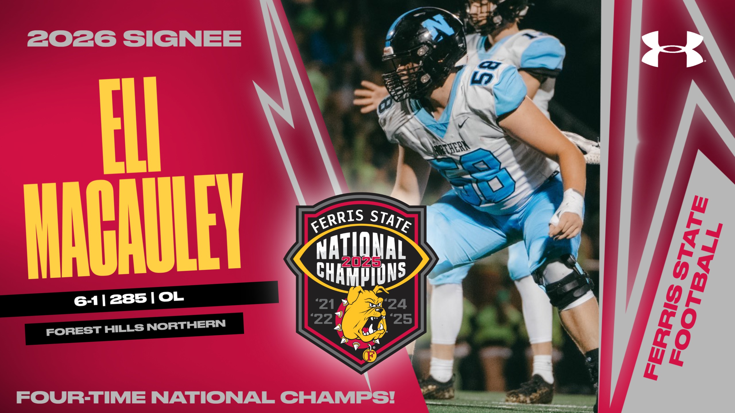 2026 Ferris State Football Signee: Eli Macauley