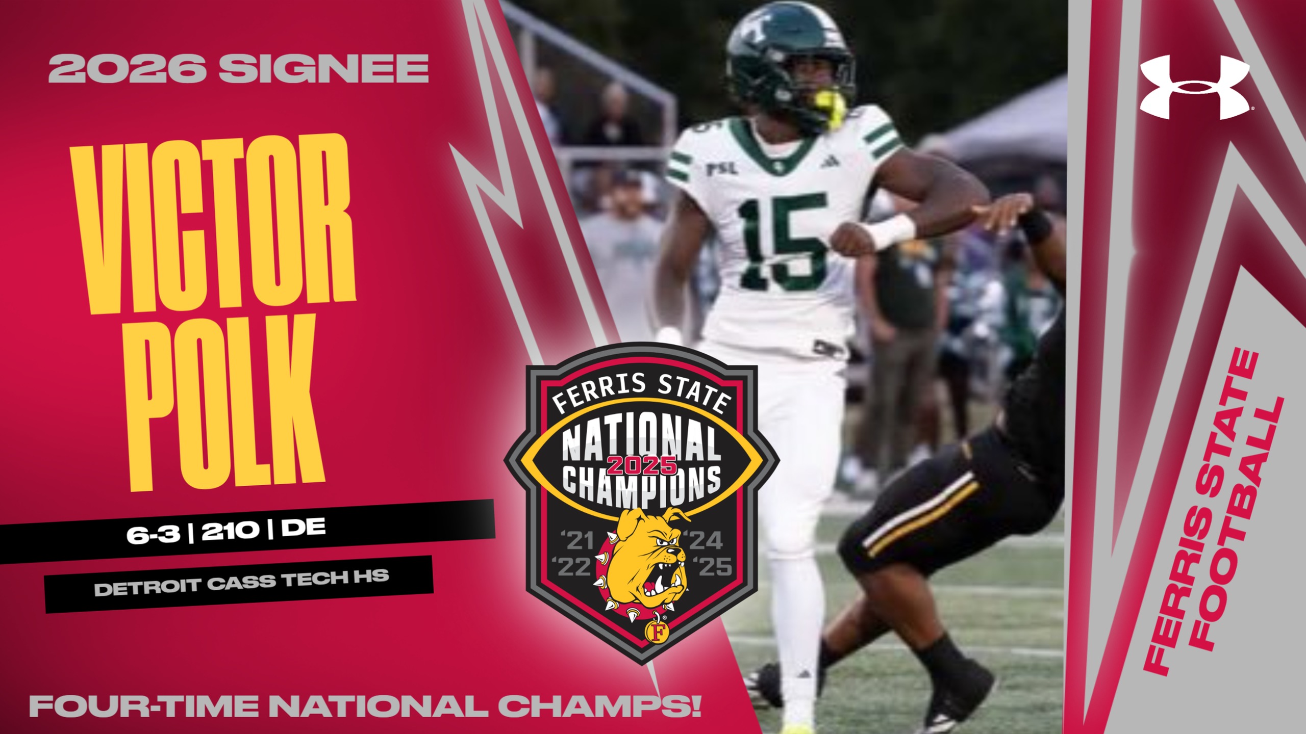 2026 Ferris State Football Signee: Victor Polk