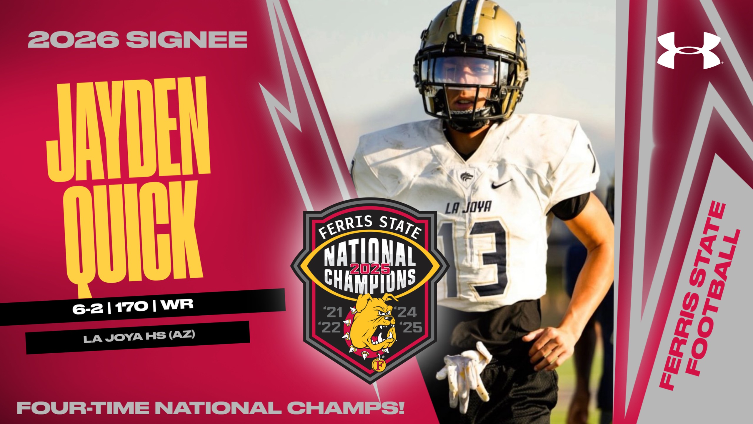 2026 Ferris State Football Signee: Jayden Quick