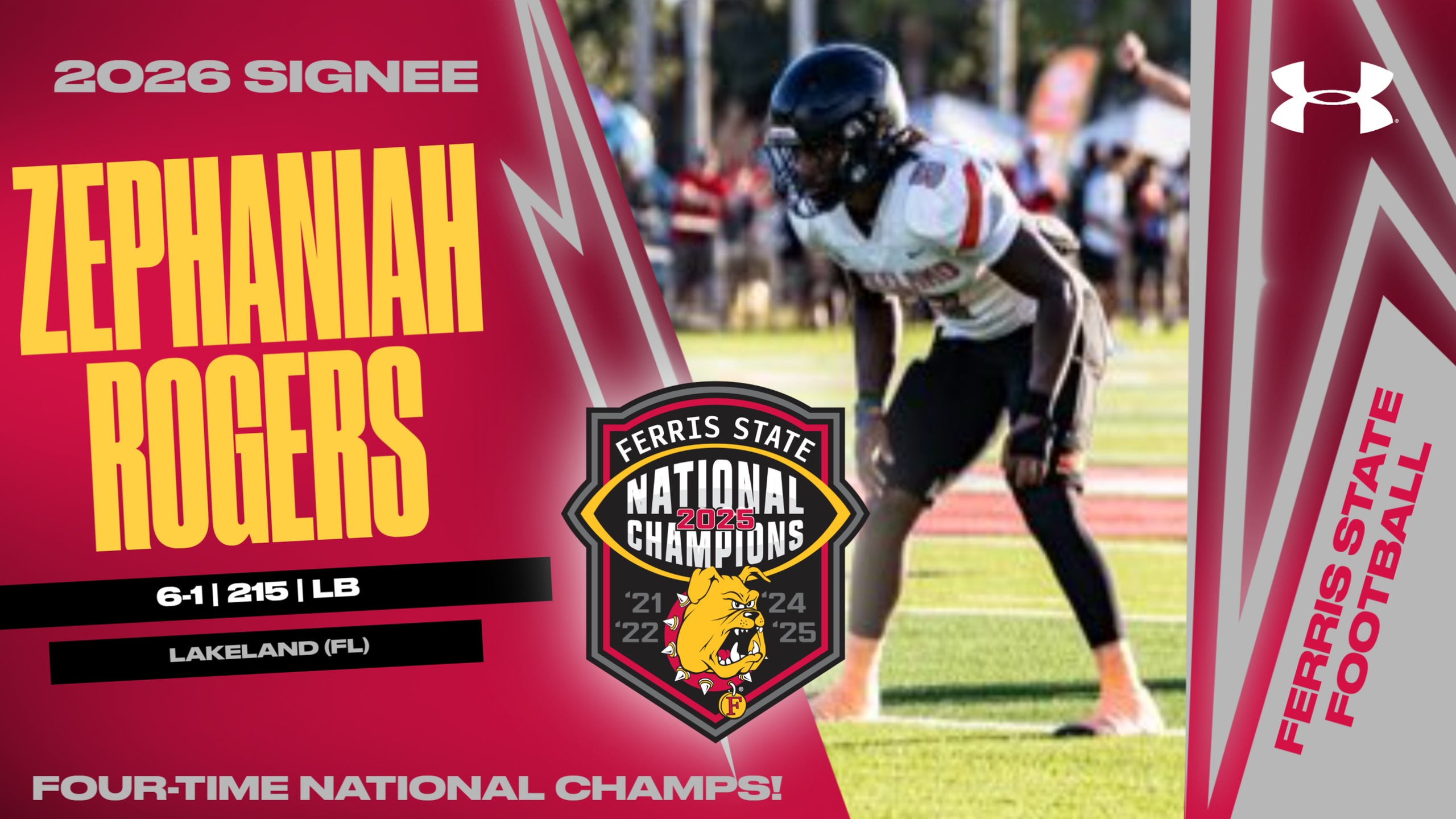 2026 Ferris State Football Signee: Zephaniah Rogers