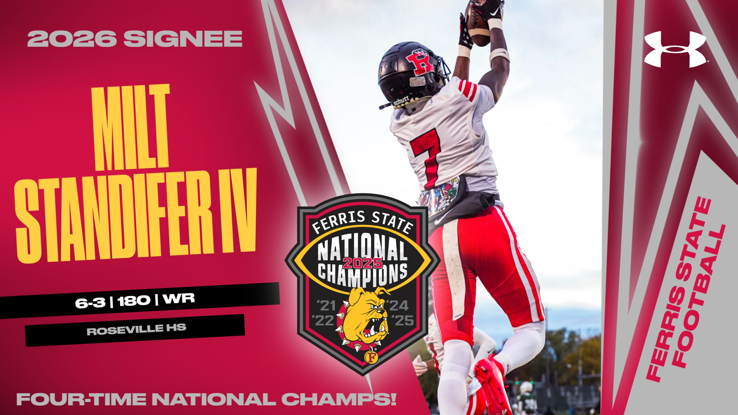 2026 Ferris State Football Signee: Milt Standifer IV