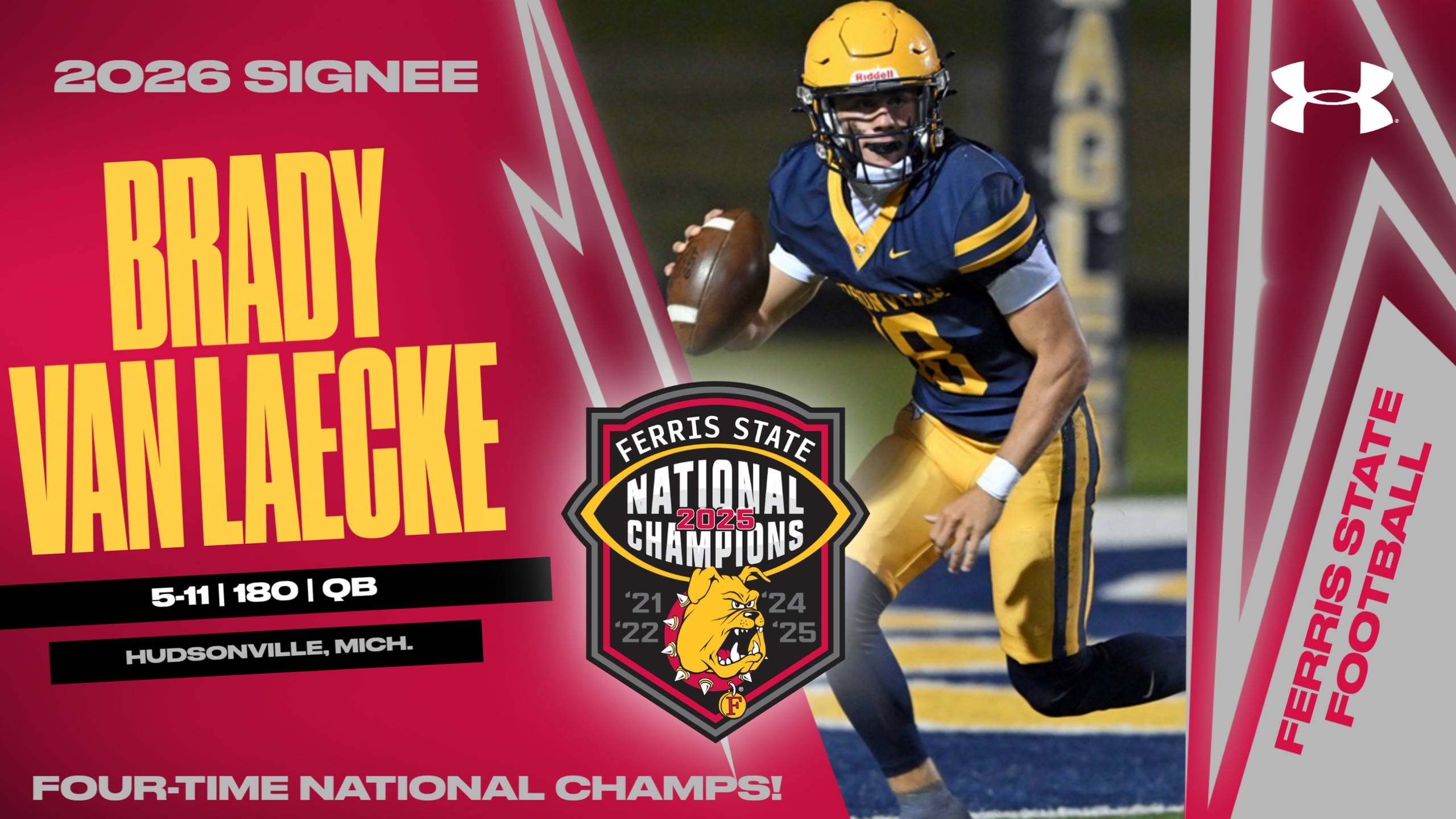 2026 Ferris State Football Signee: Brady Van Laecke