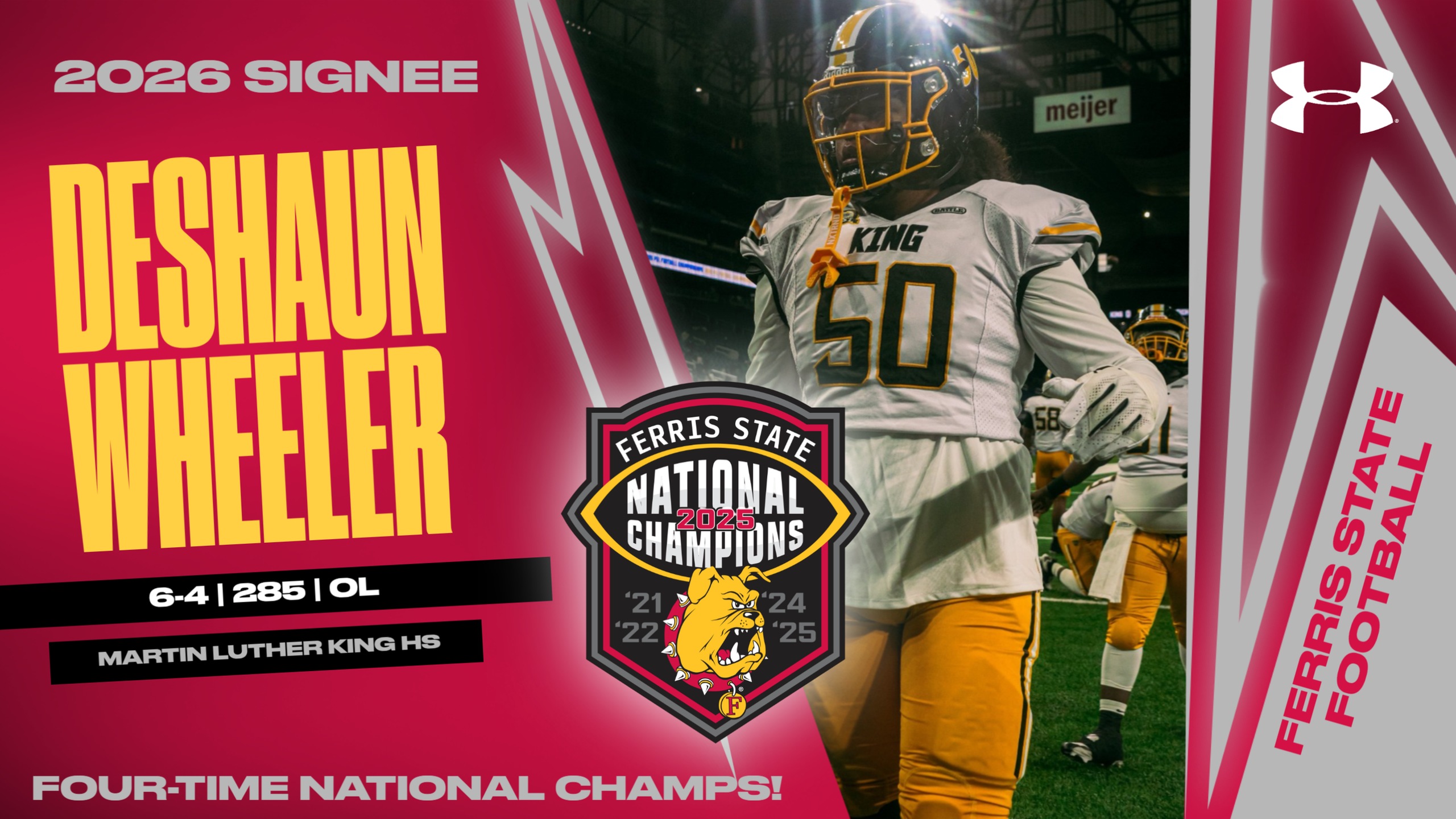 2026 Ferris State Football Signee: Deshaun Wheeler