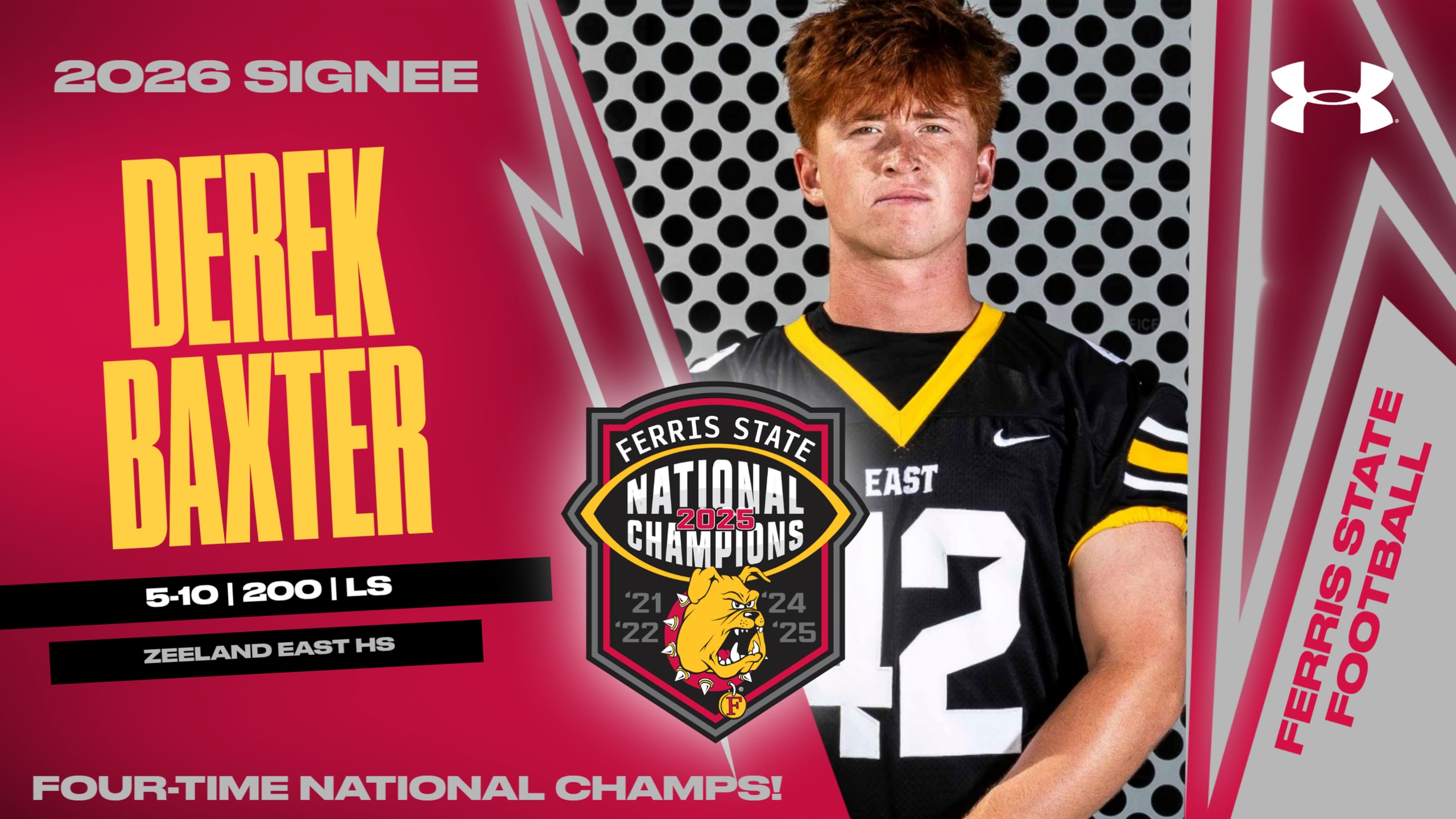 2026 Ferris State Football Signee: Derek Baxter