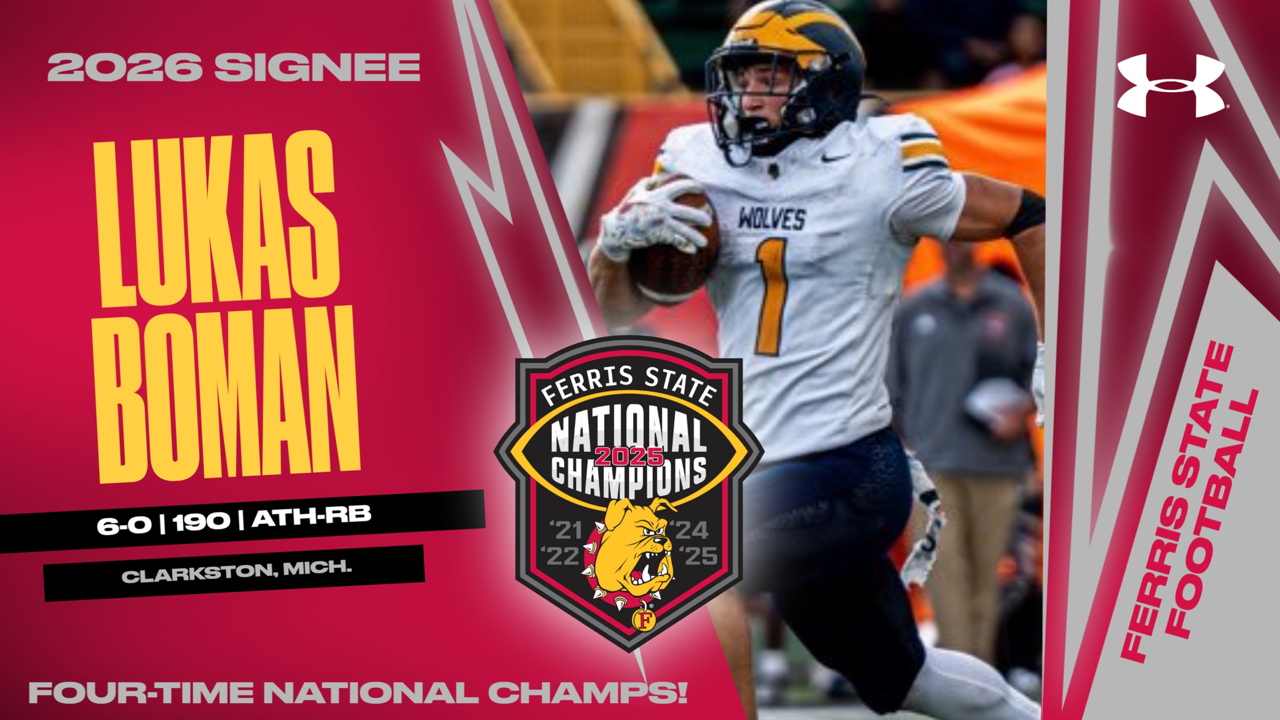 2026 Ferris State Football Signee: Lukas Boman