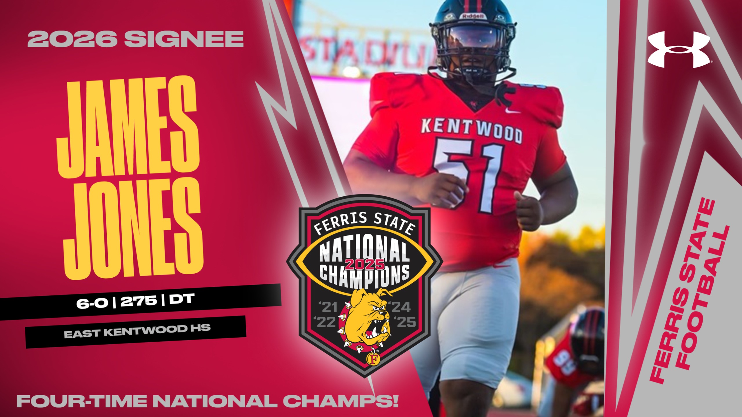 2026 Ferris State Football Signee: James Jones
