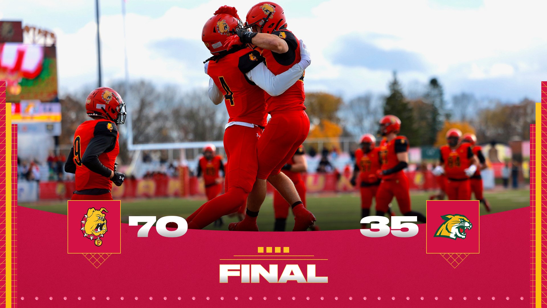 #1 Ferris State Stays Unbeaten With Senior Day Win Over Northern Michigan
