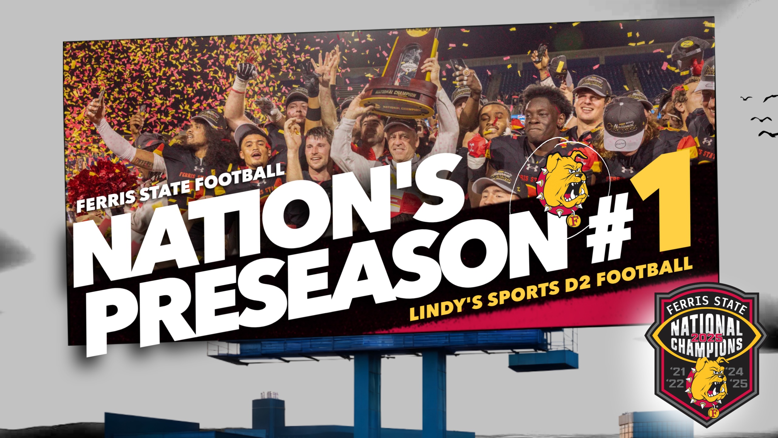 Four-Time National Champion Ferris State Picked As Nation's Preseason #1 Team By Lindy's Sports