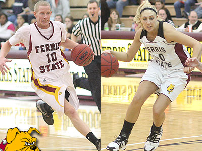 Seniors Austin Randel (left) and Andrea Clancy (right) are among this year's returnees for the Bulldog men & women, respectively