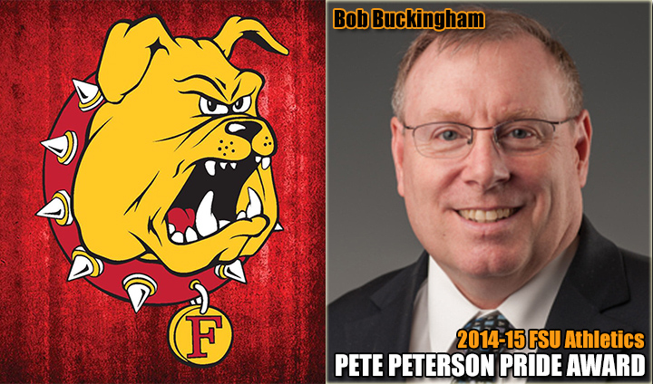 Longtime Supporter Bob Buckingham Honored As Ferris State's Pete Peterson "Bulldog Pride" Award Recipient
