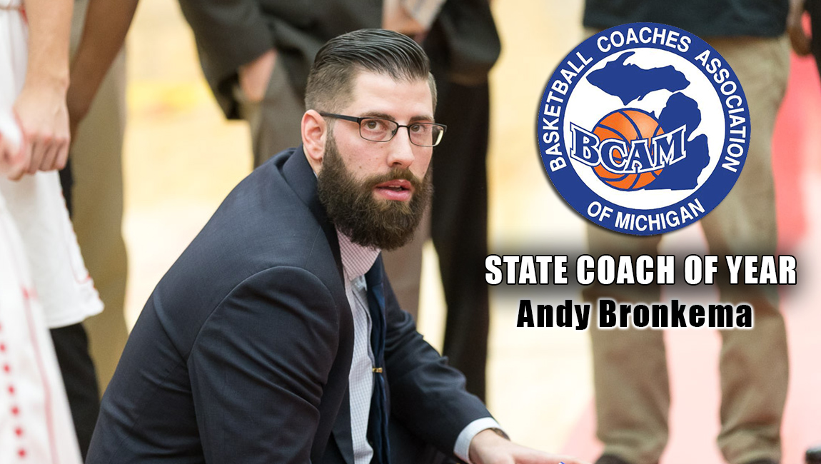 Ferris State's Andy Bronkema Named Michigan's College Coach Of The Year After Historic Season