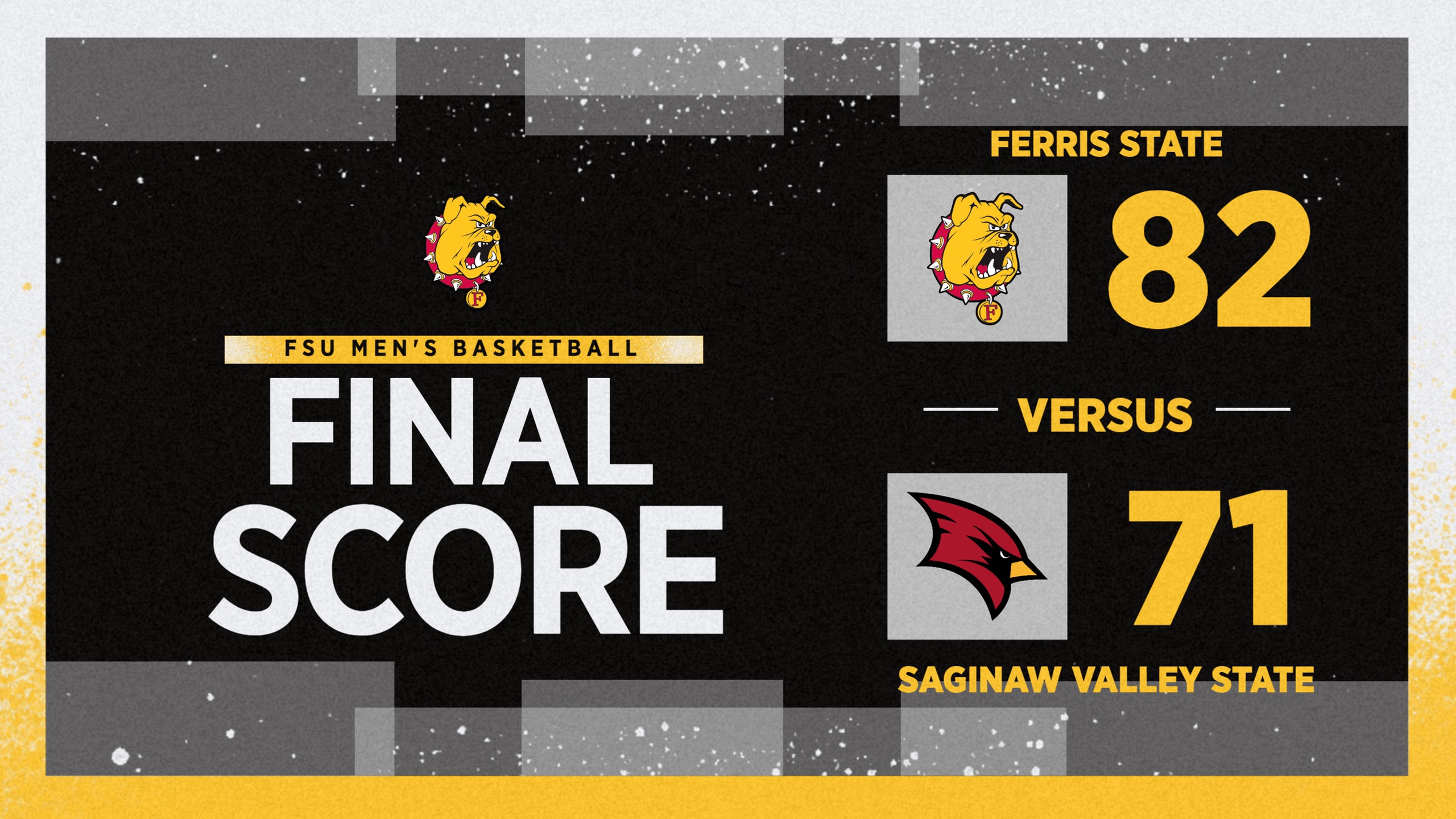 Nationally-Ranked Bulldogs Pull Away Late For Road Triumph At Saginaw Valley State