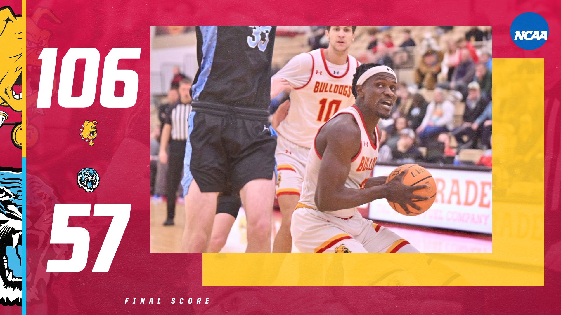 Ferris State Rolls Past Grace Christian As Seven 'Dawgs Reach Double-Digits