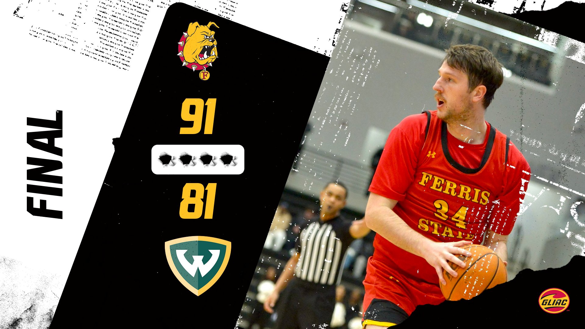 Ferris State Advances To GLIAC Tourney Championship Game By Beating Wayne State
