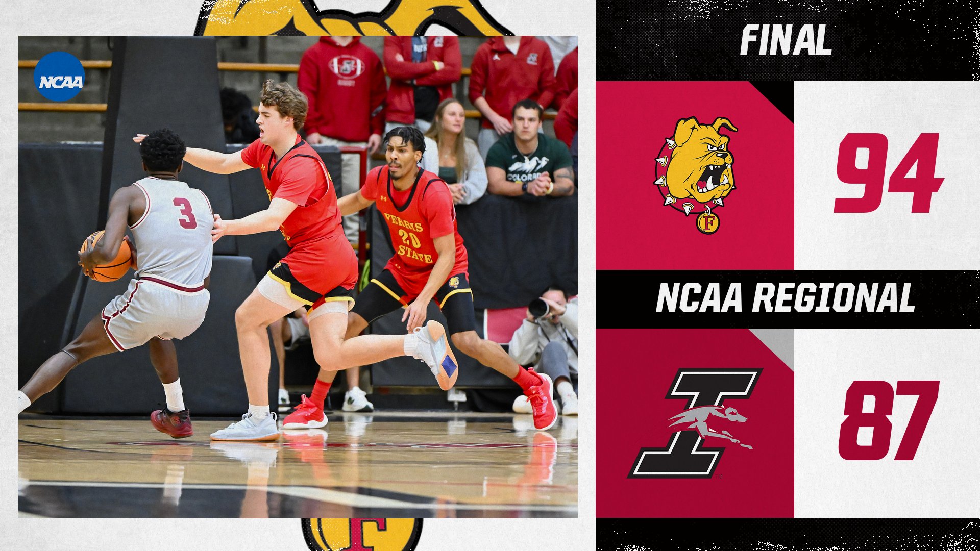 SWEET SIXTEEN! Ferris State Mounts Comeback To Knock Out Top Seed Indy En Route To Regional Title Game
