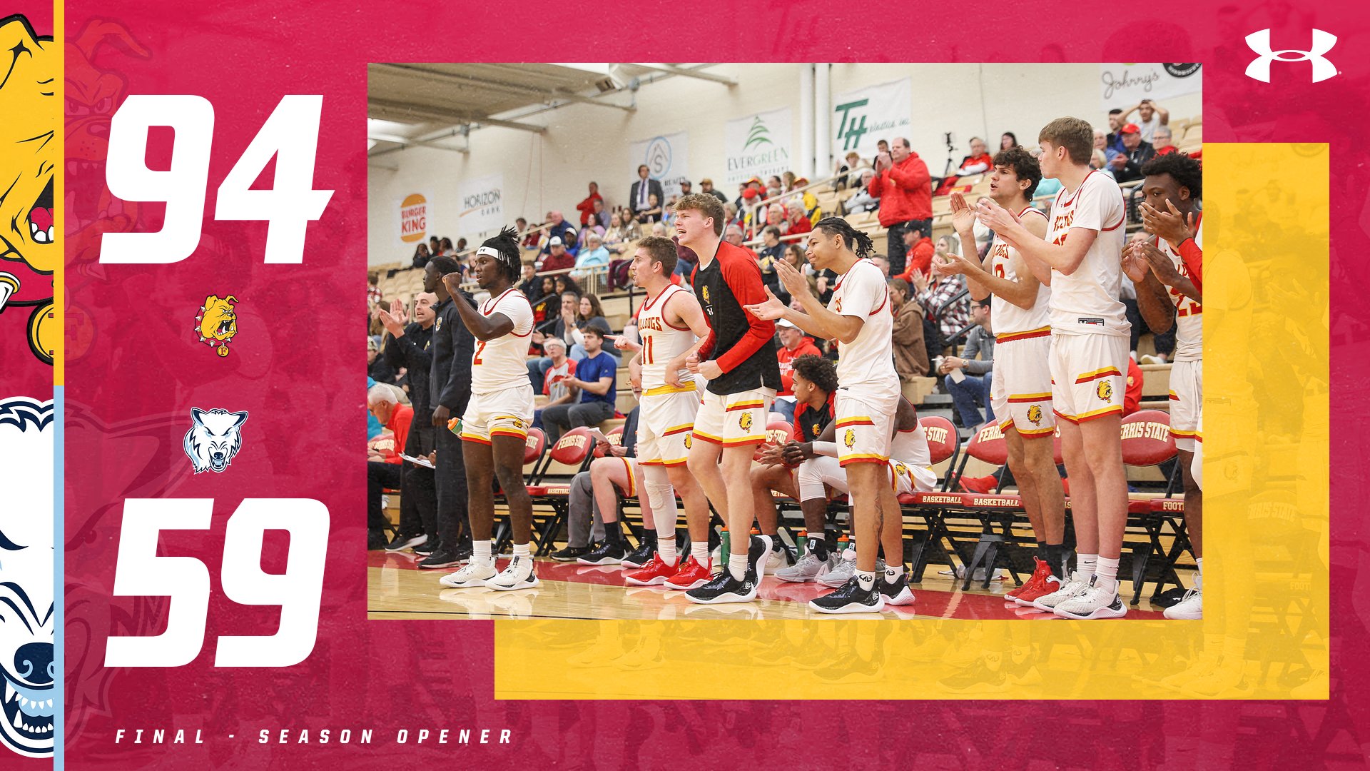Ferris State Men's Basketball Dominates Northwood In Season-Opening Win
