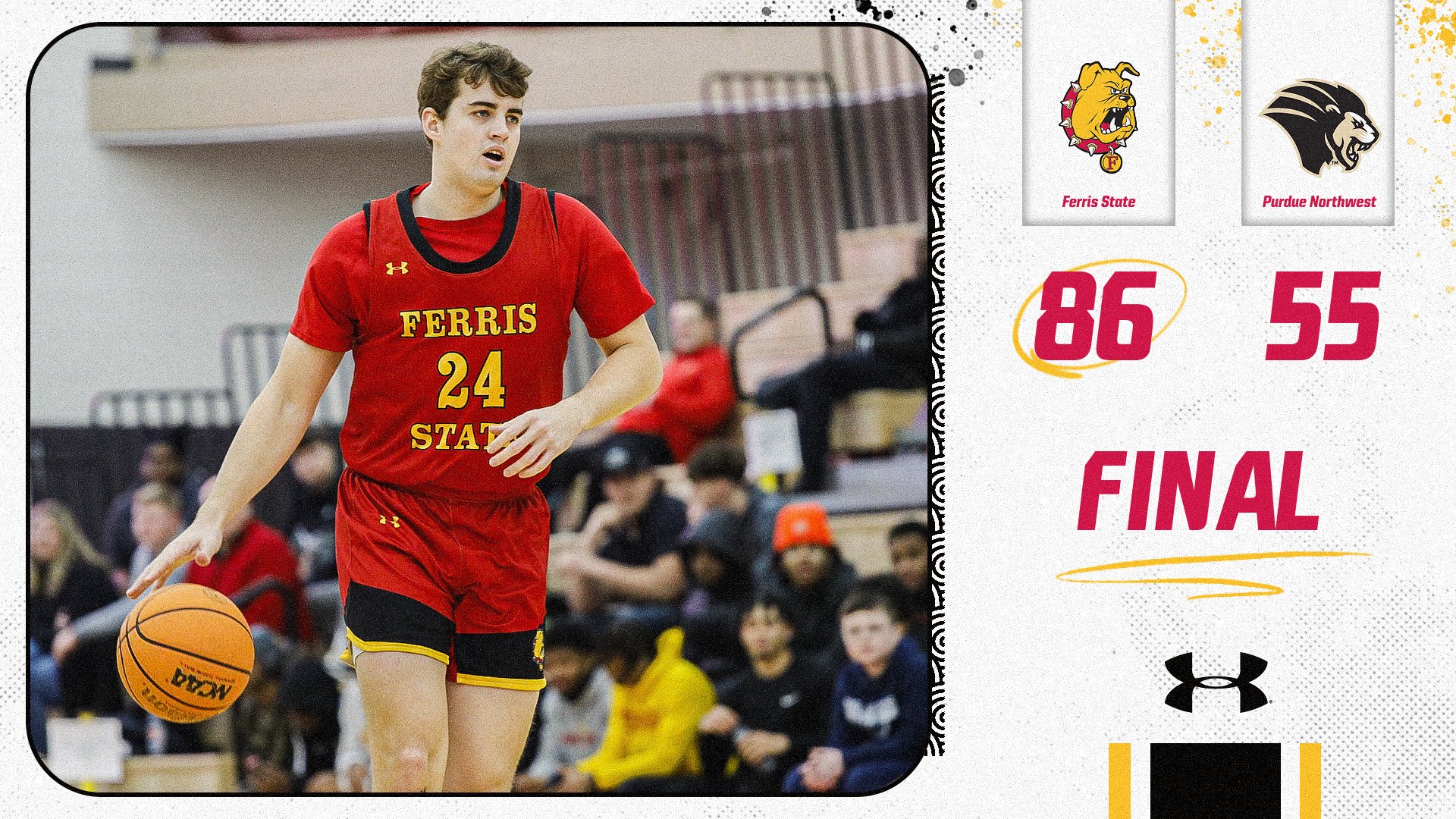 Ferris State Earns Decisive Home Win Over Purdue Northwest In 22nd Victory Of The Year
