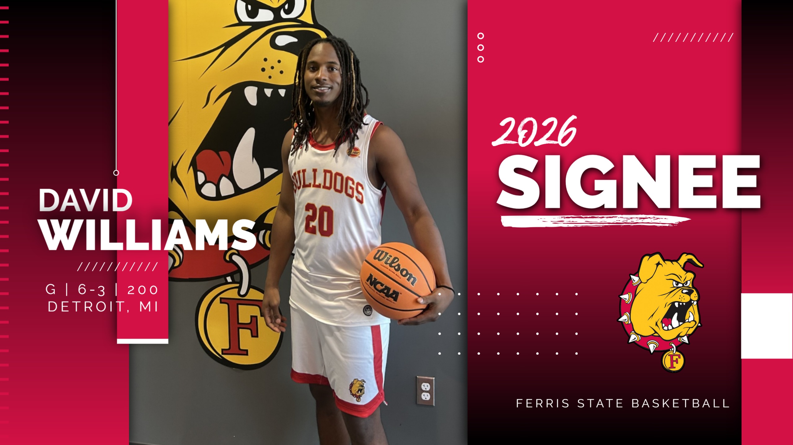 Ferris State Inks Transfer Guard David Williams As First Signee Of Coach Brooks Miller Era