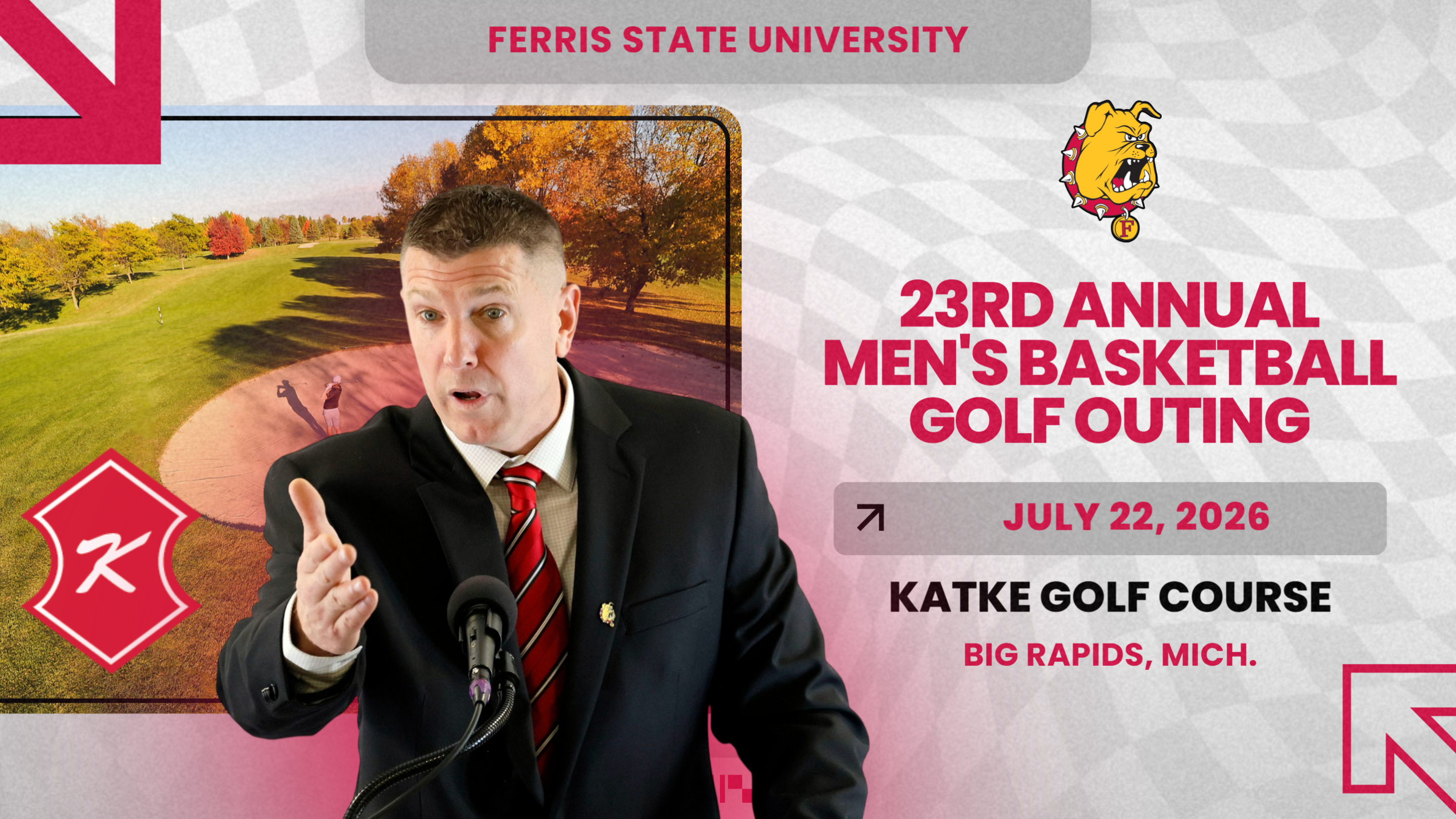 LAST CHANCE! Final Days Of Registration For Next Week's Ferris State Men's Basketball Golf Outing