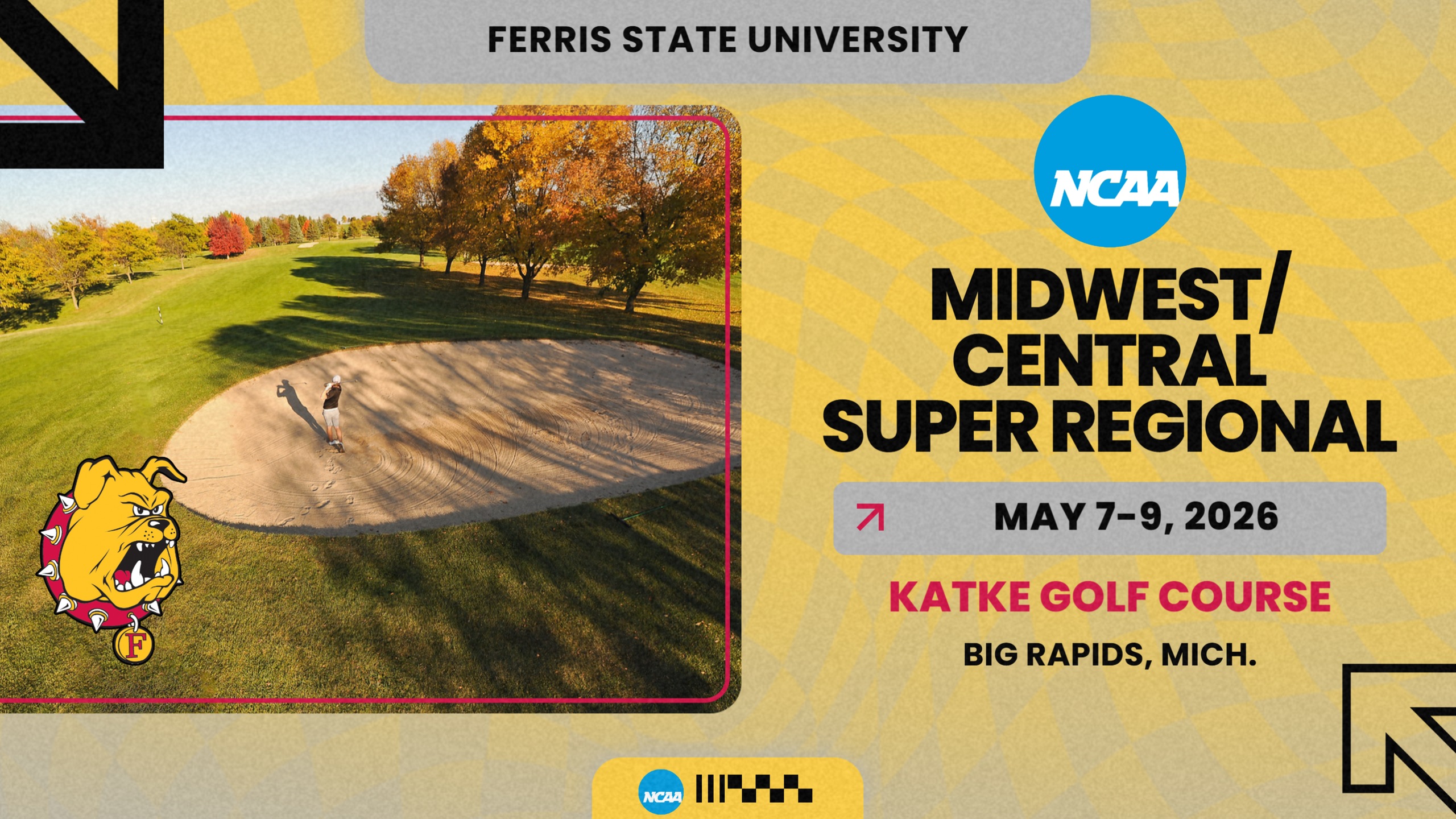 Ferris State Men's Golf Hosts NCAA D2 Super Regional This Week At Katke Golf Course