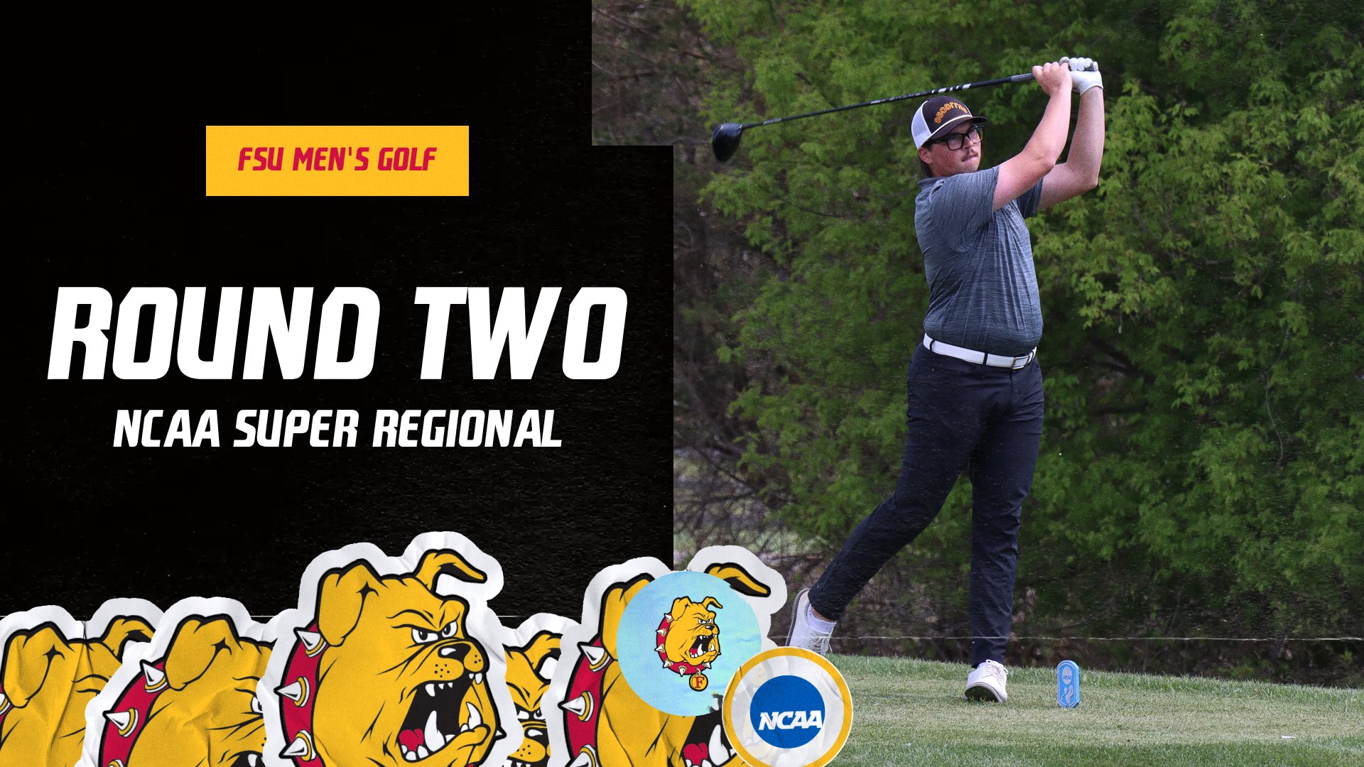 Ferris State Men's Golf Six Strokes From Advancing Spot Heading Into Final Round Of NCAA Regional