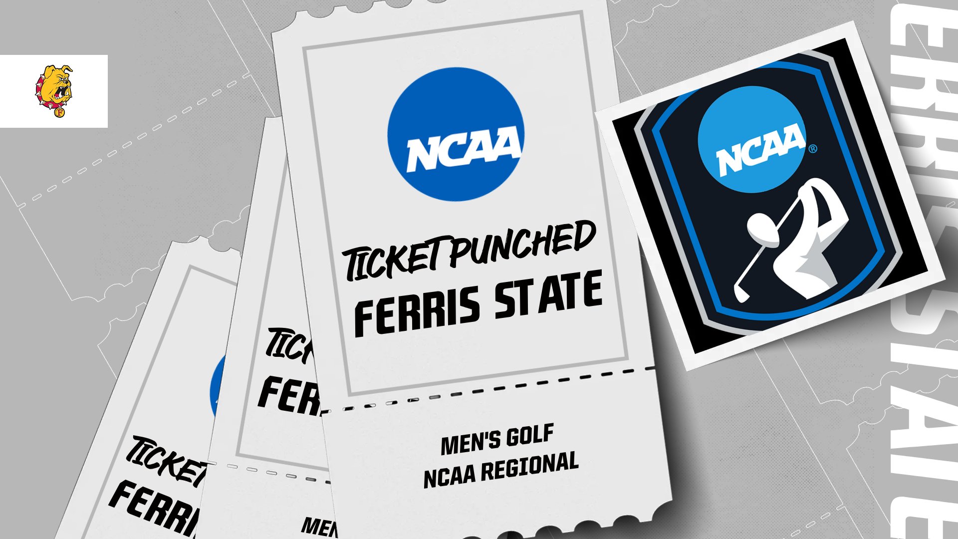 TICKET PUNCHED! Ferris State Men's Golf Selected To Compete In NCAA Tourney At Katke Golf Course!