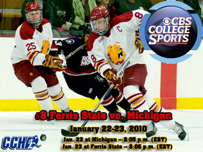 Ferris State Hockey To Make CBS College Sports TV Appearances