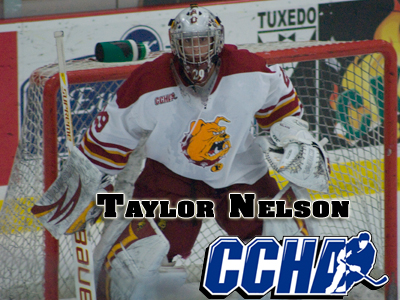 Nelson Selected CCHA Reebok Goaltender Of The Week