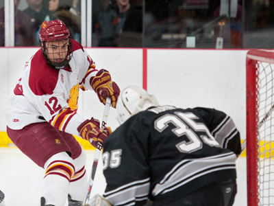 Aaron Lewicki has overcome adversity through playing the sport of hockey.  (Photo by Ed Hyde)